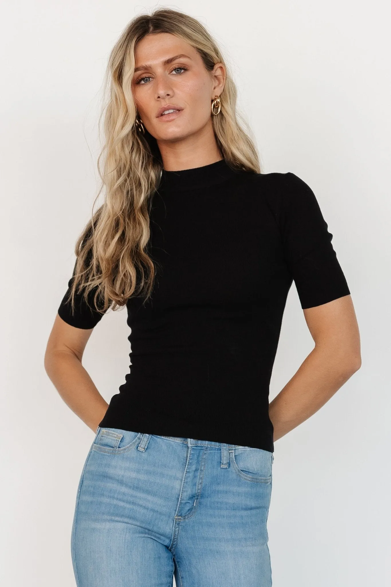 Libby Knit Top | Black sold by Baltic Born product image thumbnail 2