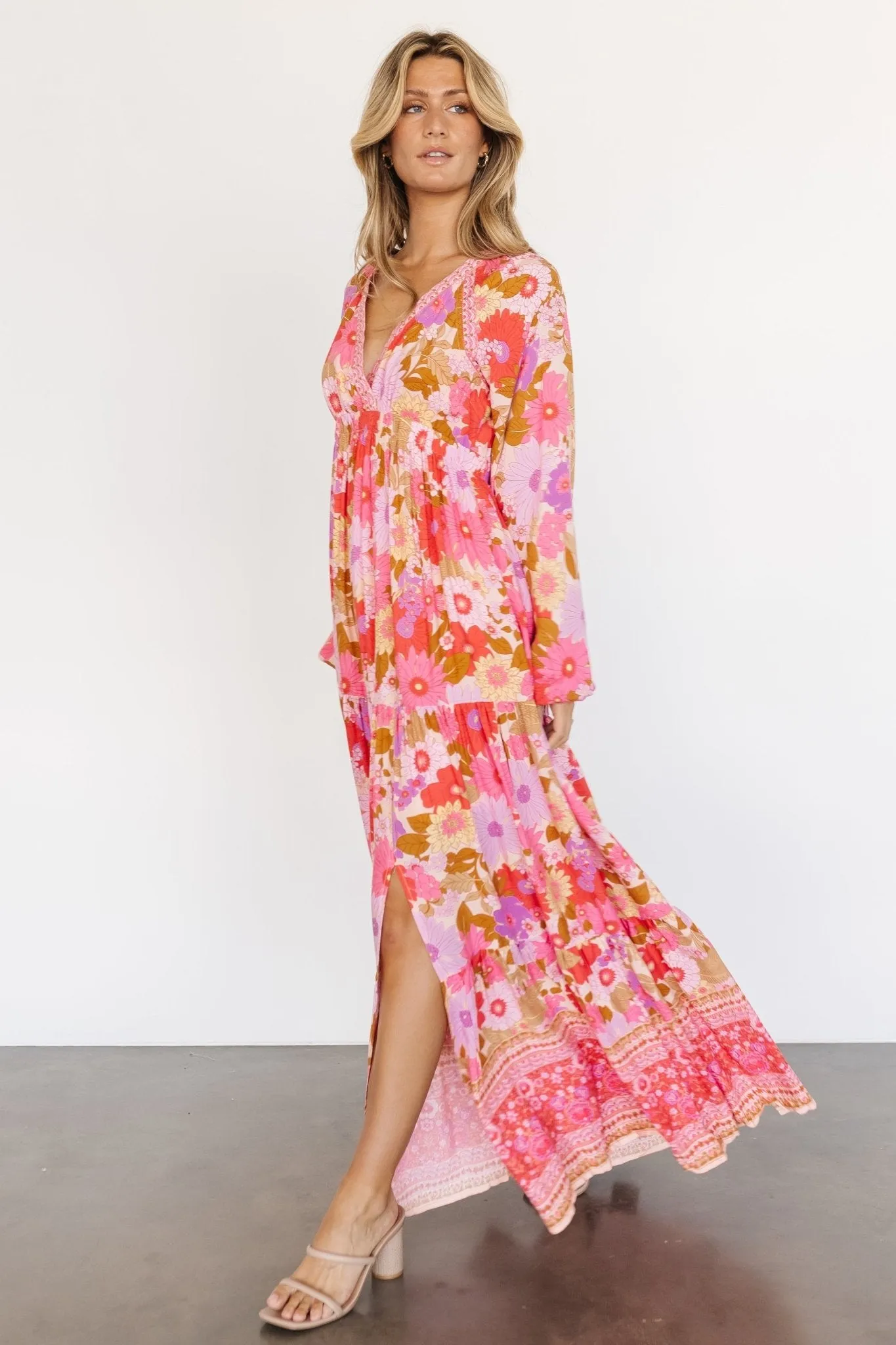 Malena Maxi Dress | Pink Multi sold by Baltic Born product image thumbnail 5