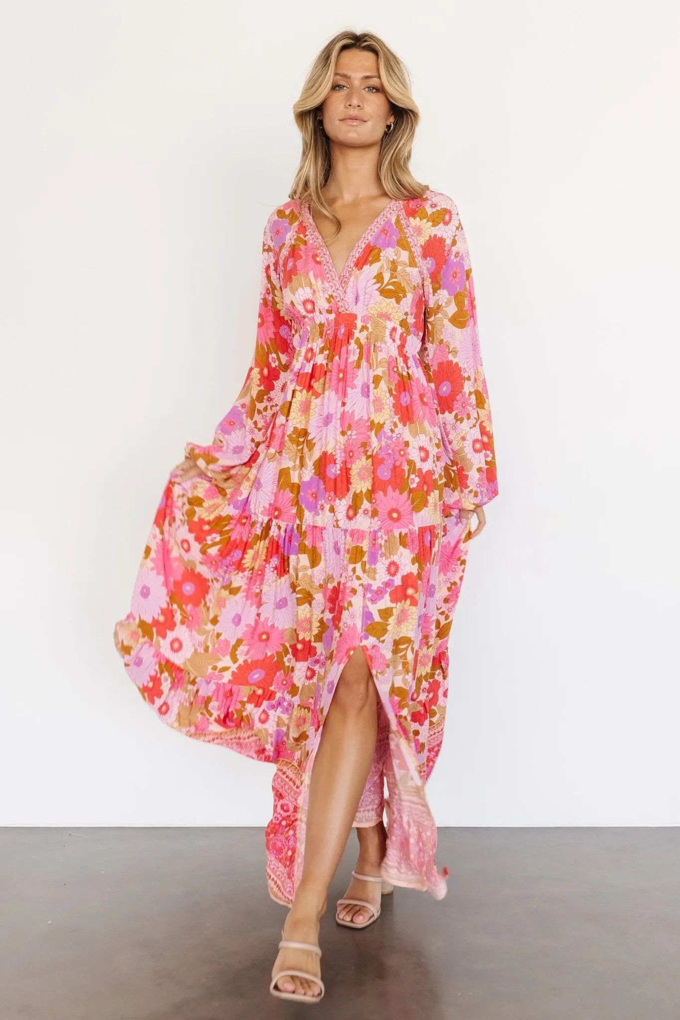 Malena Maxi Dress | Pink Multi sold by Baltic Born product image thumbnail 4