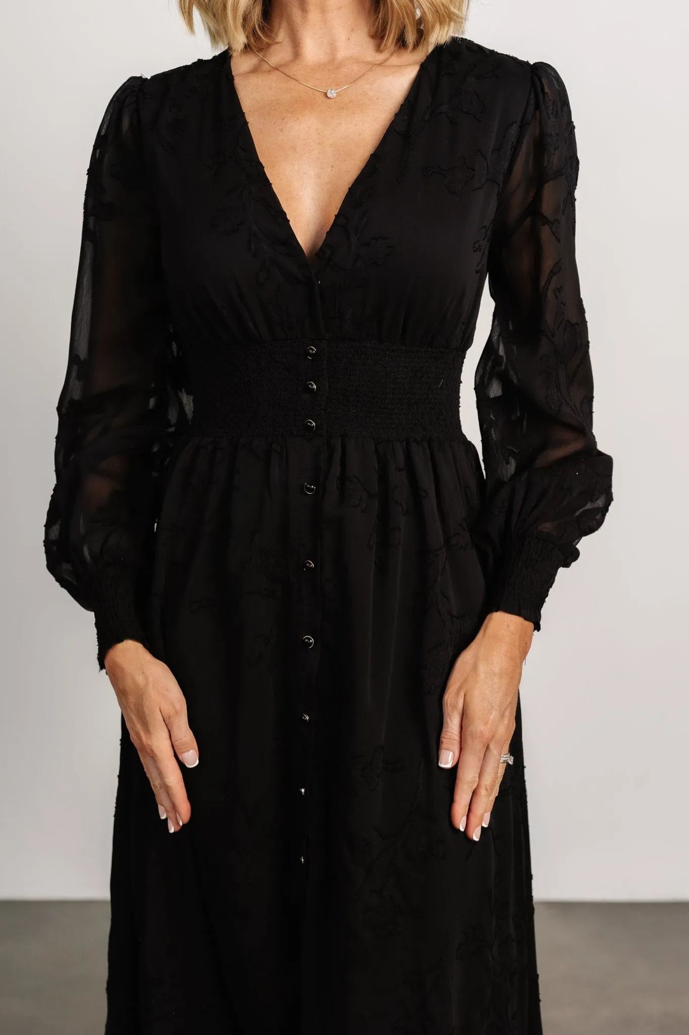 Mayfair High Low Maxi Dress | Black sold by Baltic Born product image thumbnail 2
