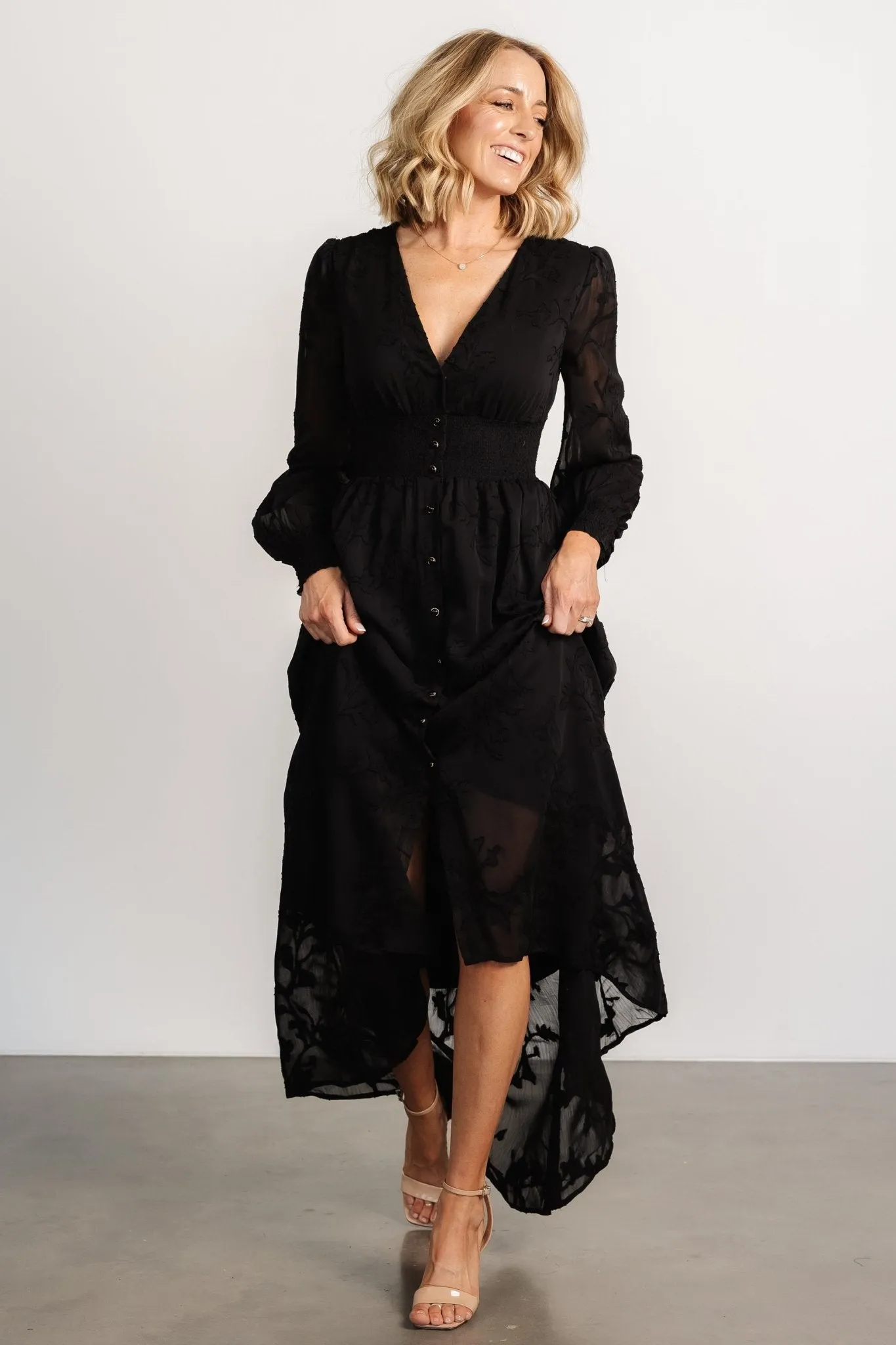 Mayfair High Low Maxi Dress | Black sold by Baltic Born product image thumbnail 3