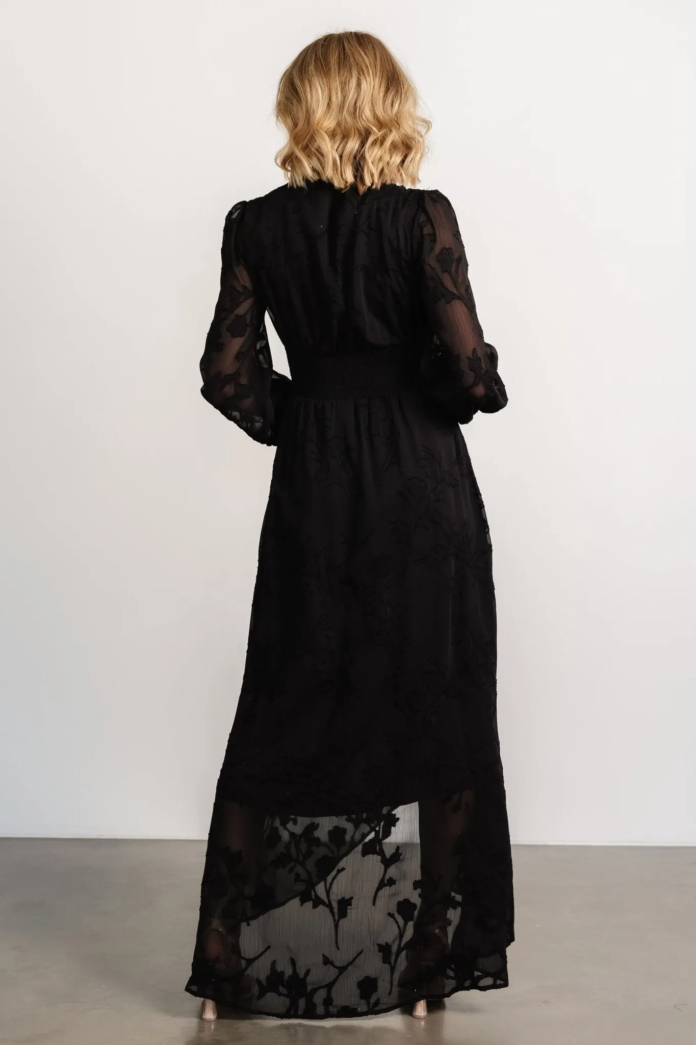 Mayfair High Low Maxi Dress | Black sold by Baltic Born product image thumbnail 4