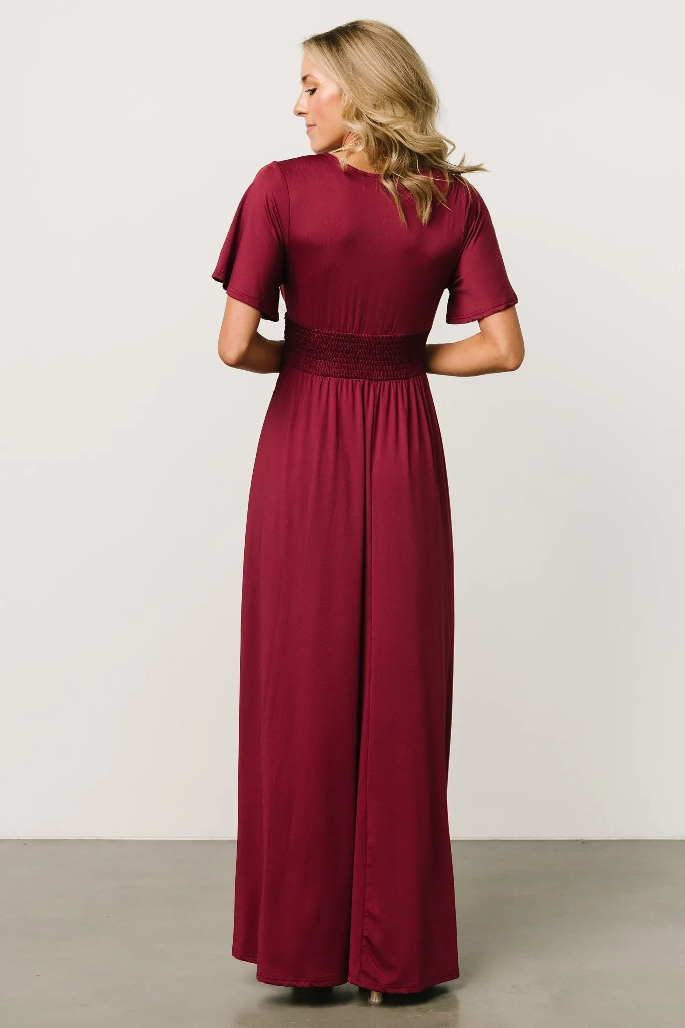 Emberly Maxi Dress | Wine sold by Baltic Born product image thumbnail 4
