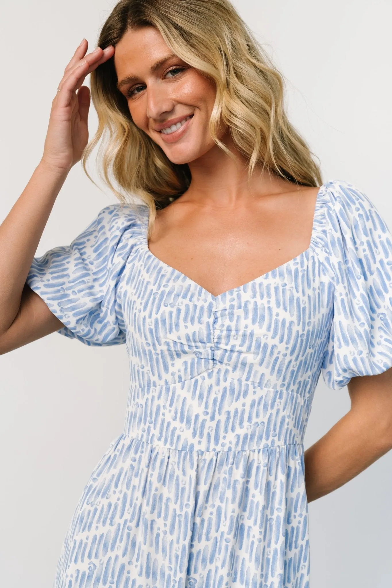 Durban Maxi Dress | Dusty Blue Print sold by Baltic Born product image thumbnail 2