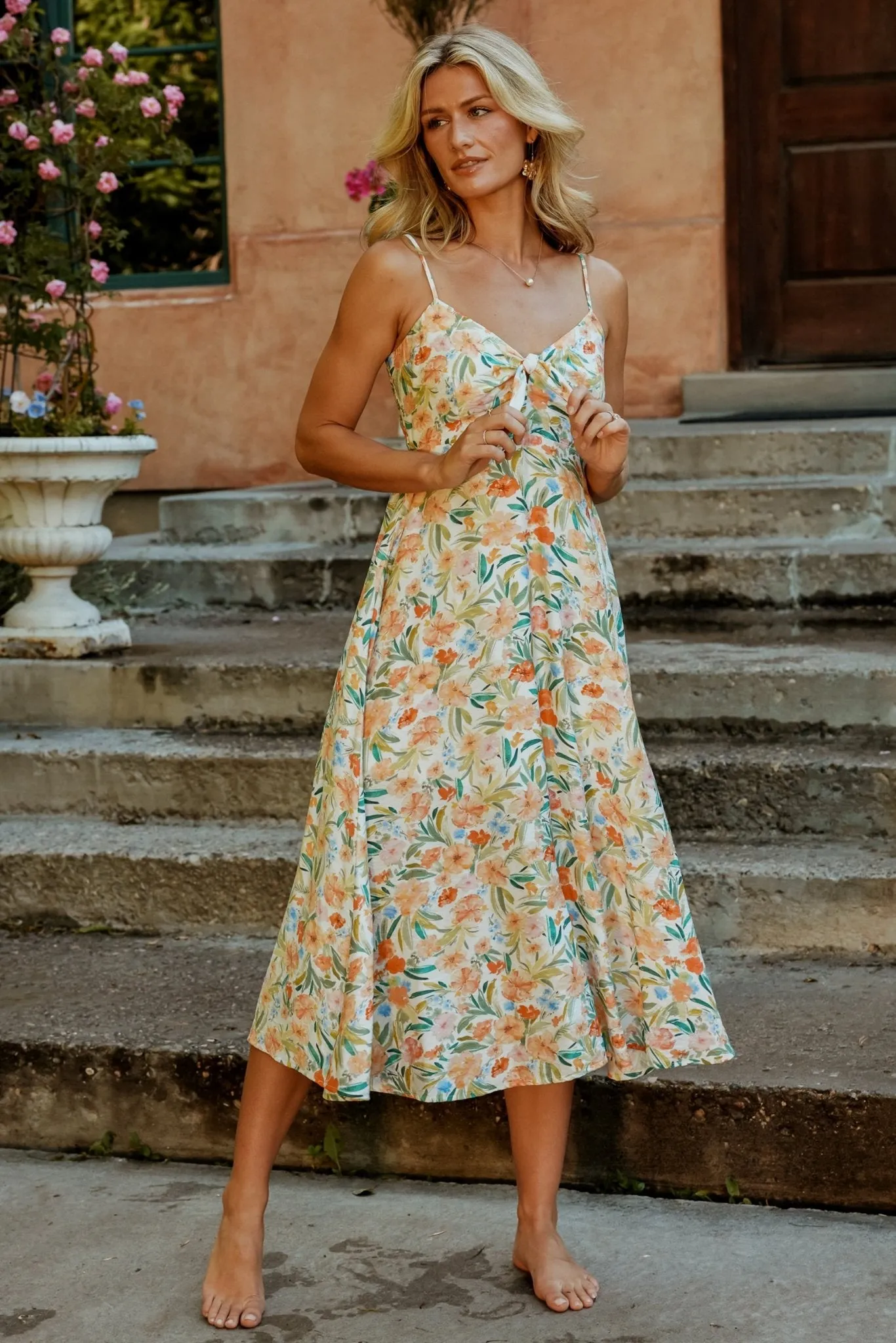 Calista Midi Dress | Multi Floral sold by Baltic Born product image thumbnail 4