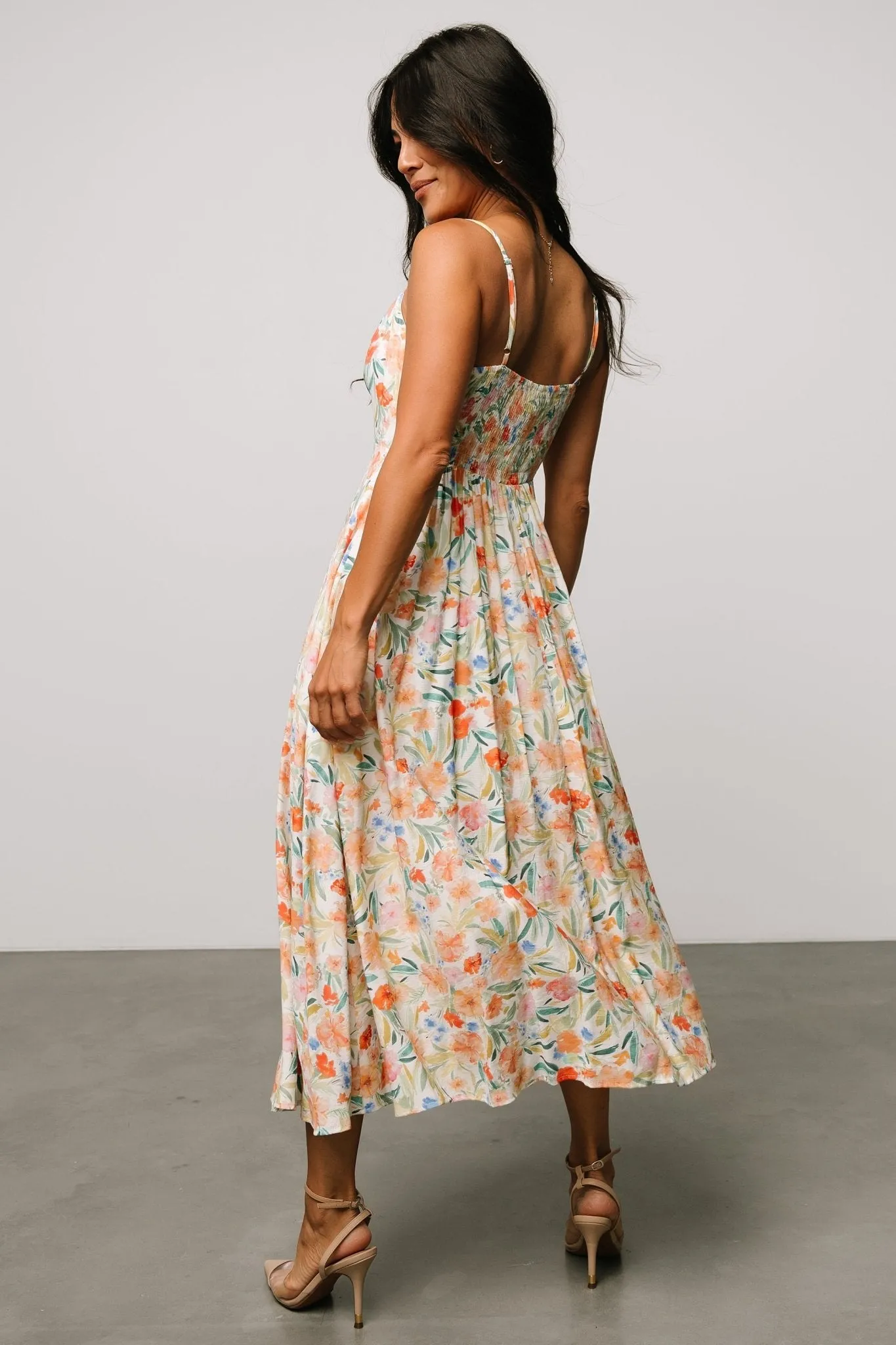 Calista Midi Dress | Multi Floral sold by Baltic Born product image thumbnail 5