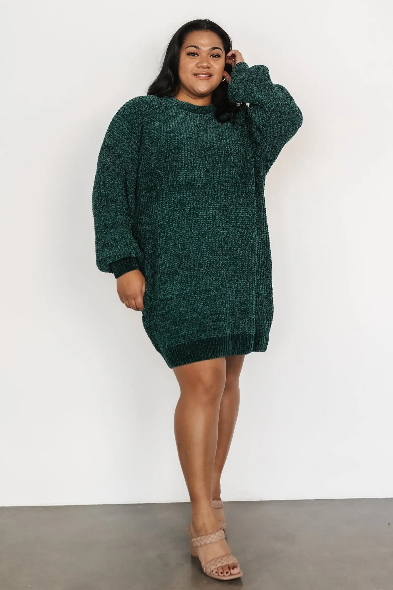 Christa Sweater Dress | Emerald sold by Baltic Born product image thumbnail 2