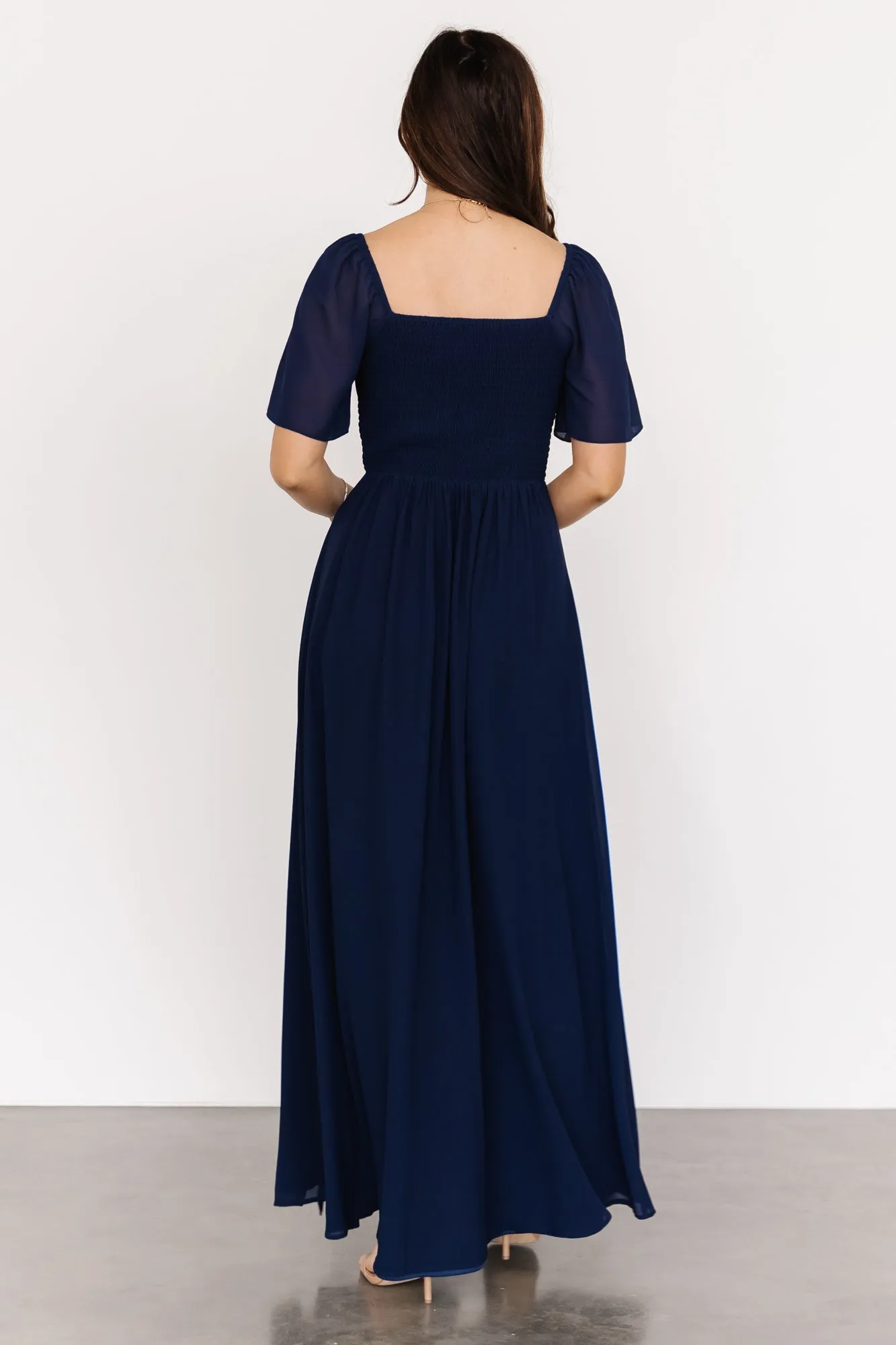 Sierra Sweetheart Maxi Dress | Navy sold by Baltic Born product image thumbnail 4