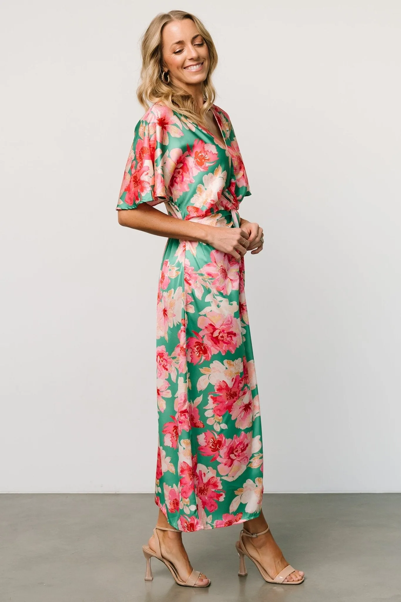 Amarante Midi Dress | Multi Floral sold by Baltic Born product image thumbnail 4