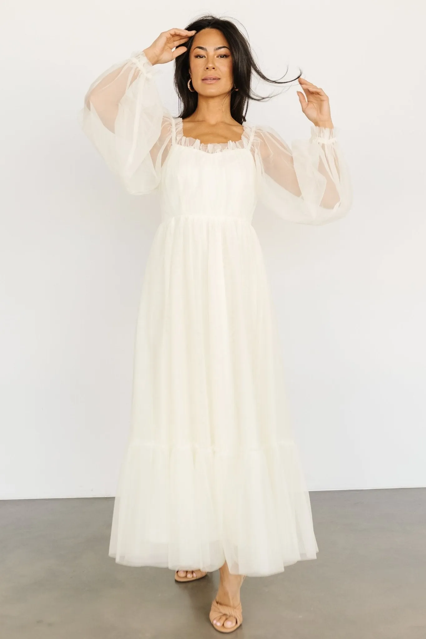 Cleobelle Maxi Dress | Creamy Beige sold by Baltic Born product image thumbnail 5