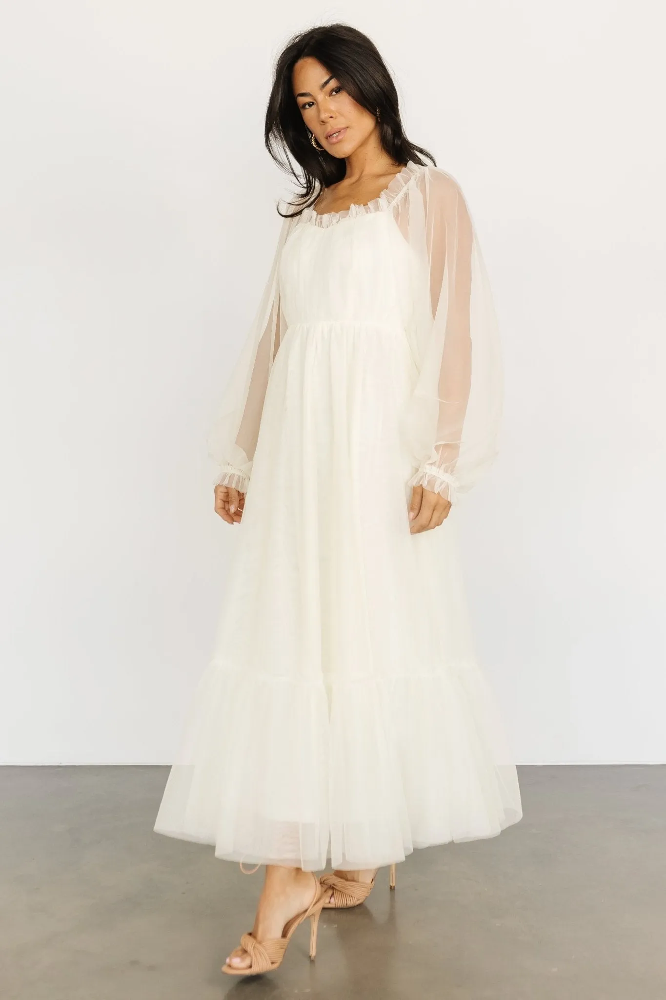 Cleobelle Maxi Dress | Creamy Beige sold by Baltic Born product image thumbnail 3