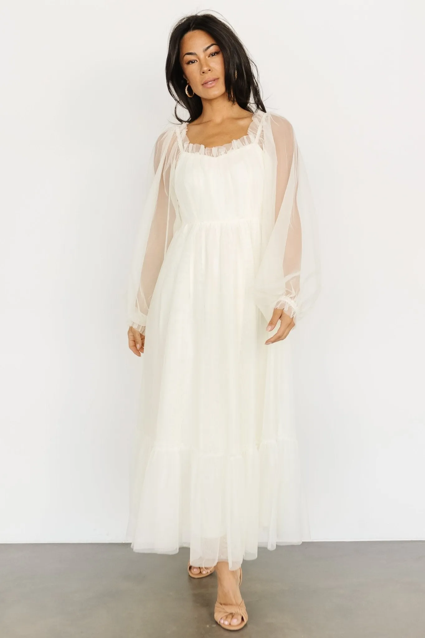 Cleobelle Maxi Dress | Creamy Beige sold by Baltic Born