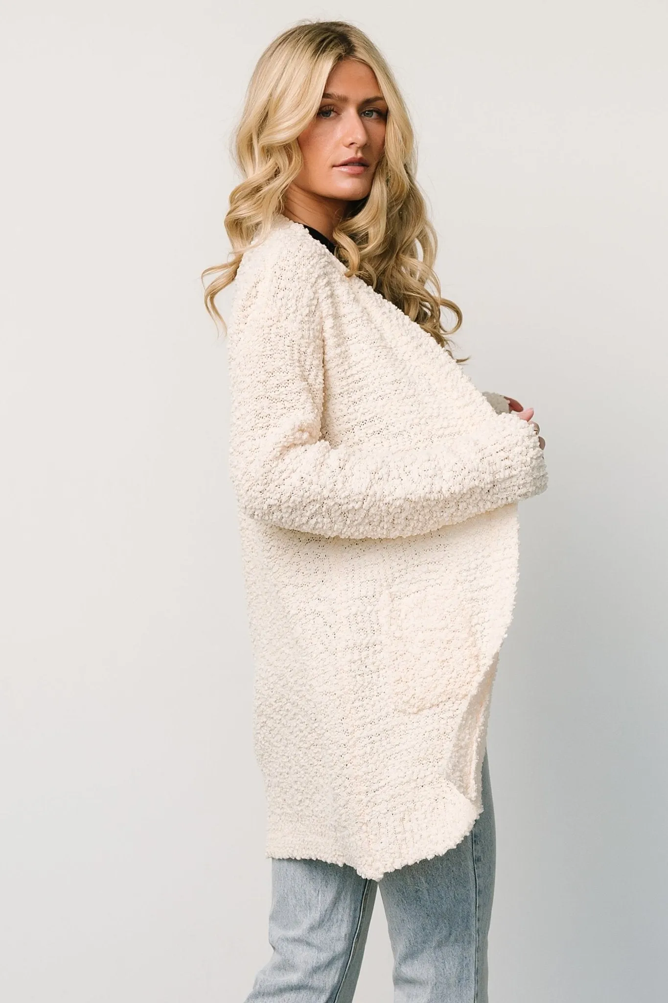 Oxford Pocket Cardigan | Cream sold by Baltic Born product image thumbnail 2
