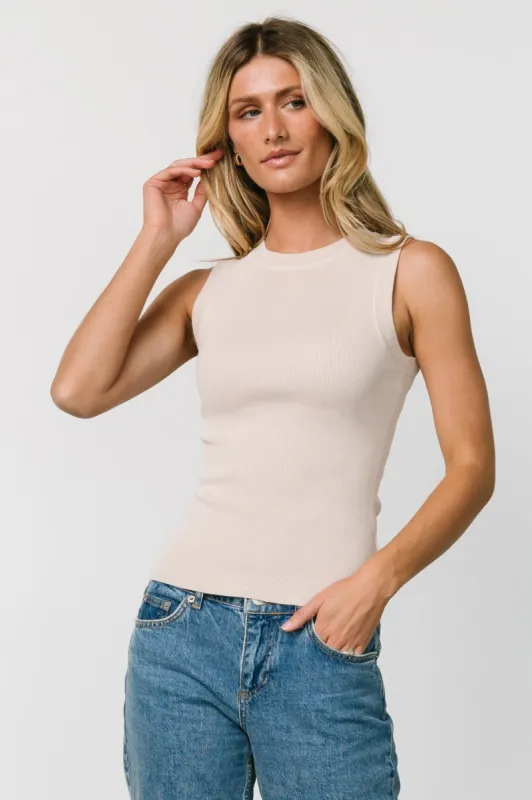 Bree Knit Tank Top | Oatmeal sold by Baltic Born
