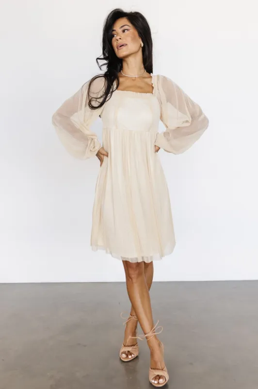 Jules Shimmer Short Dress | Gold sold by Baltic Born