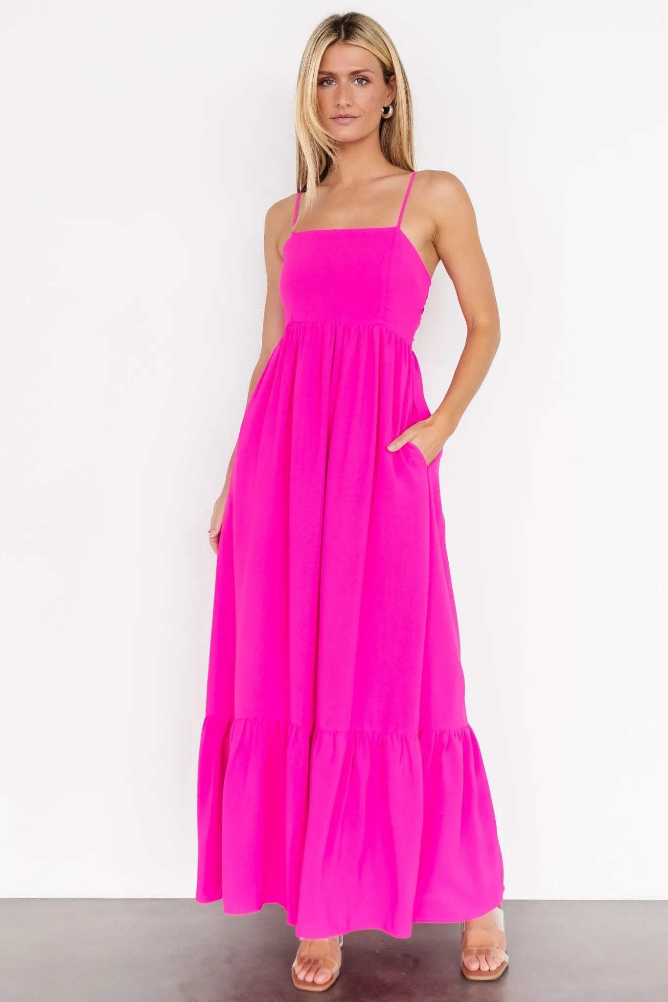 Regan Tank Maxi Dress | Fuchsia sold by Baltic Born