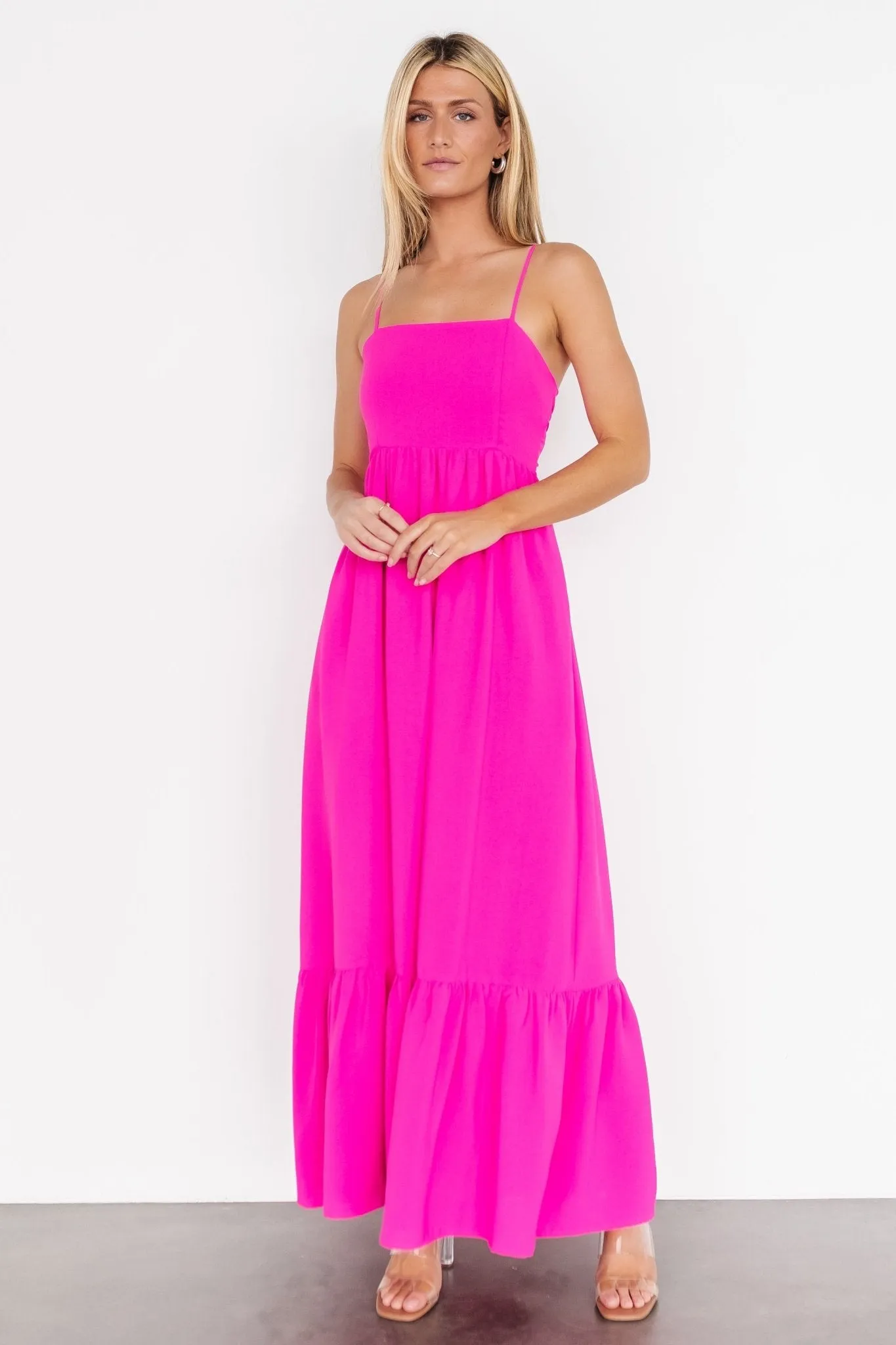Regan Tank Maxi Dress | Fuchsia sold by Baltic Born product image thumbnail 5