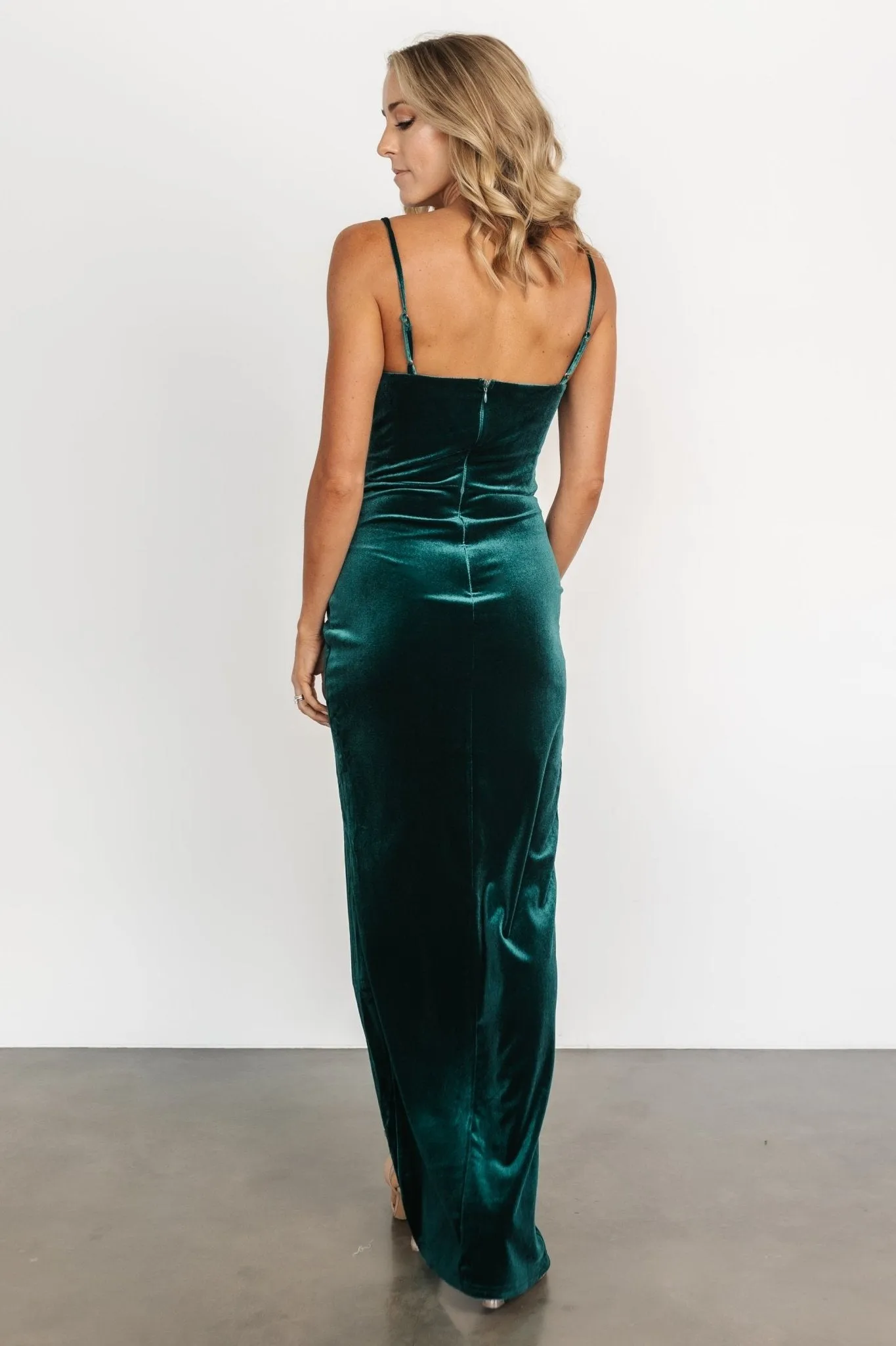 Gaia Velvet Gown | Emerald sold by Baltic Born product image thumbnail 5