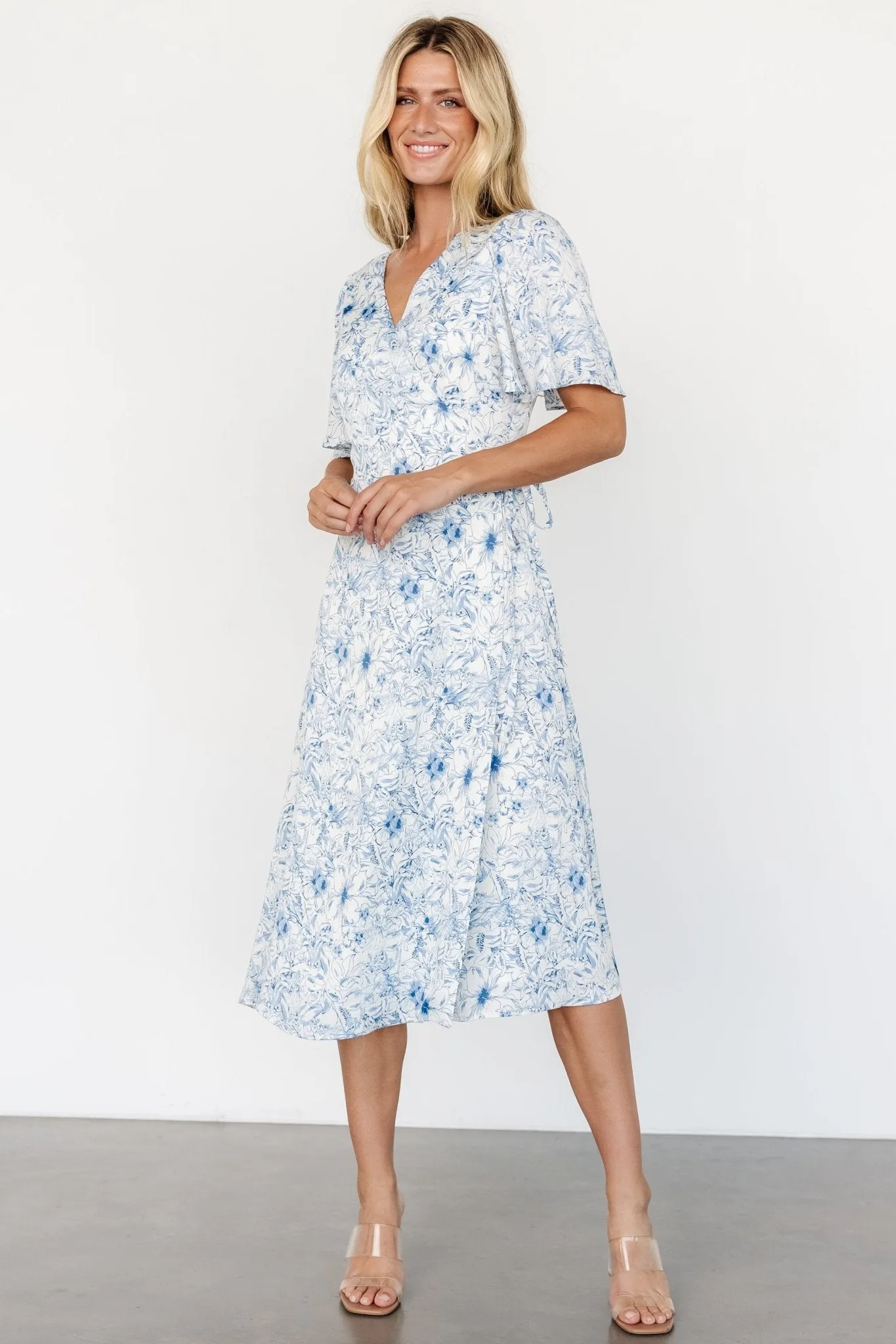 Amelie Wrap Midi Dress | Blue Print sold by Baltic Born product image thumbnail 5