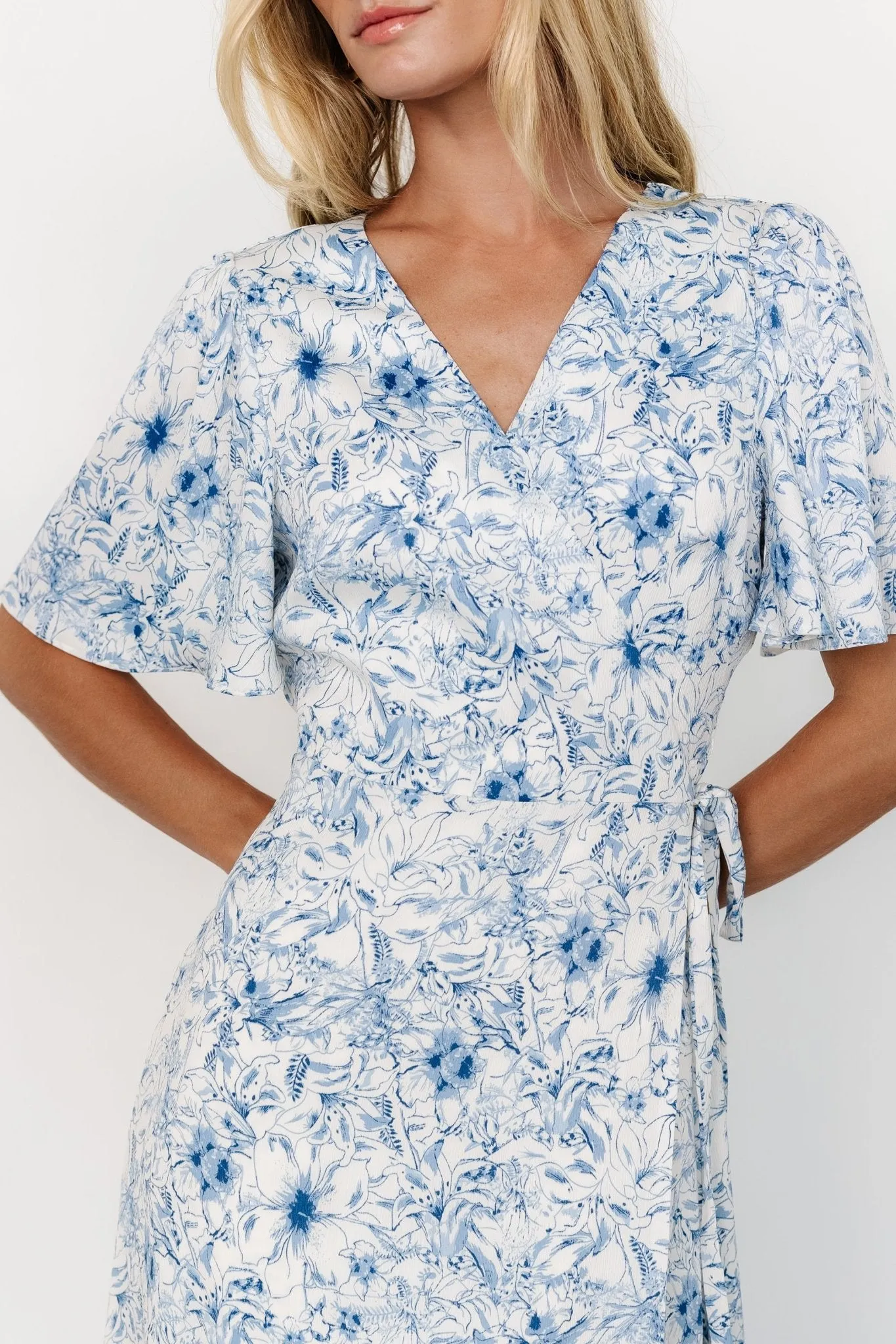 Amelie Wrap Midi Dress | Blue Print sold by Baltic Born product image thumbnail 2
