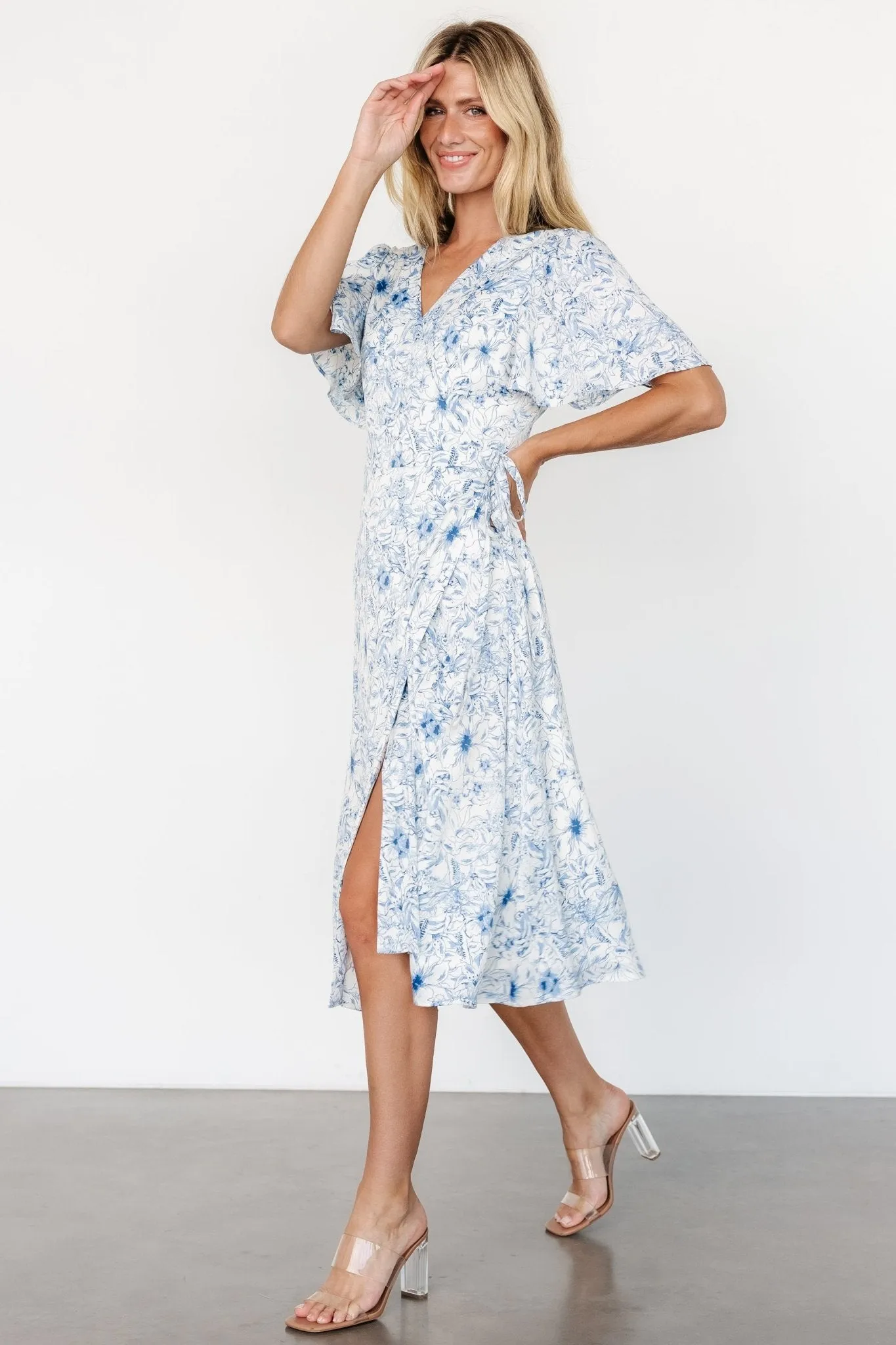 Amelie Wrap Midi Dress | Blue Print sold by Baltic Born product image thumbnail 3