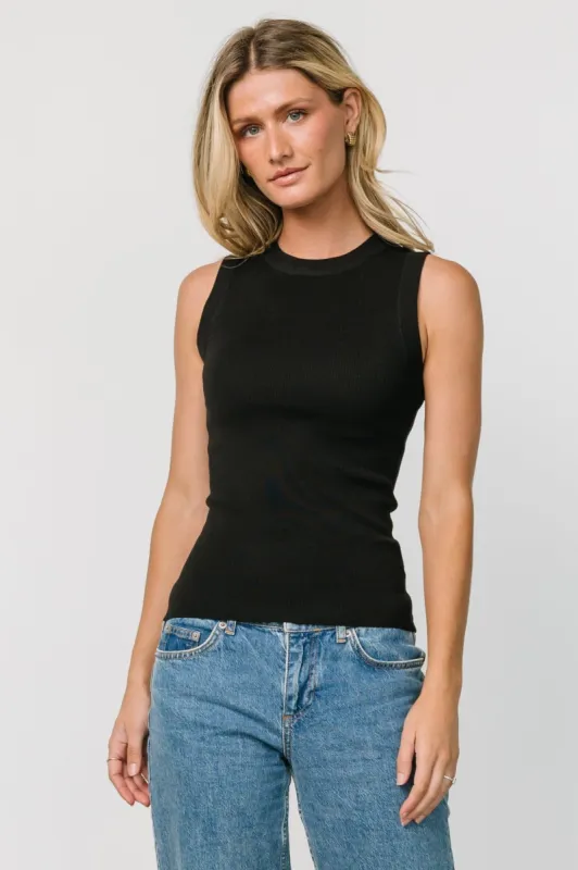 Bree Knit Tank Top | Black sold by Baltic Born