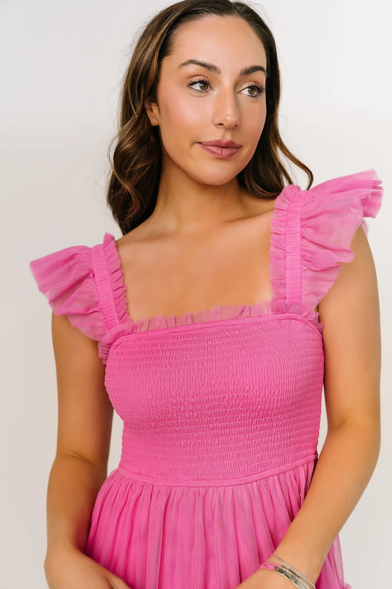 Mindi Tulle Midi Dress | Pink sold by Baltic Born product image thumbnail 2