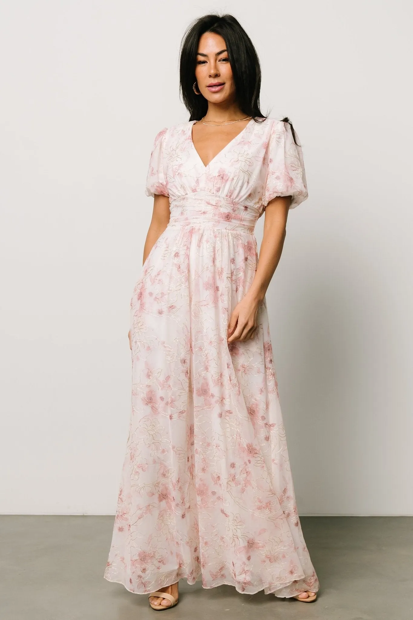 Ardley Maxi Dress | Mauve Floral sold by Baltic Born product image thumbnail 5