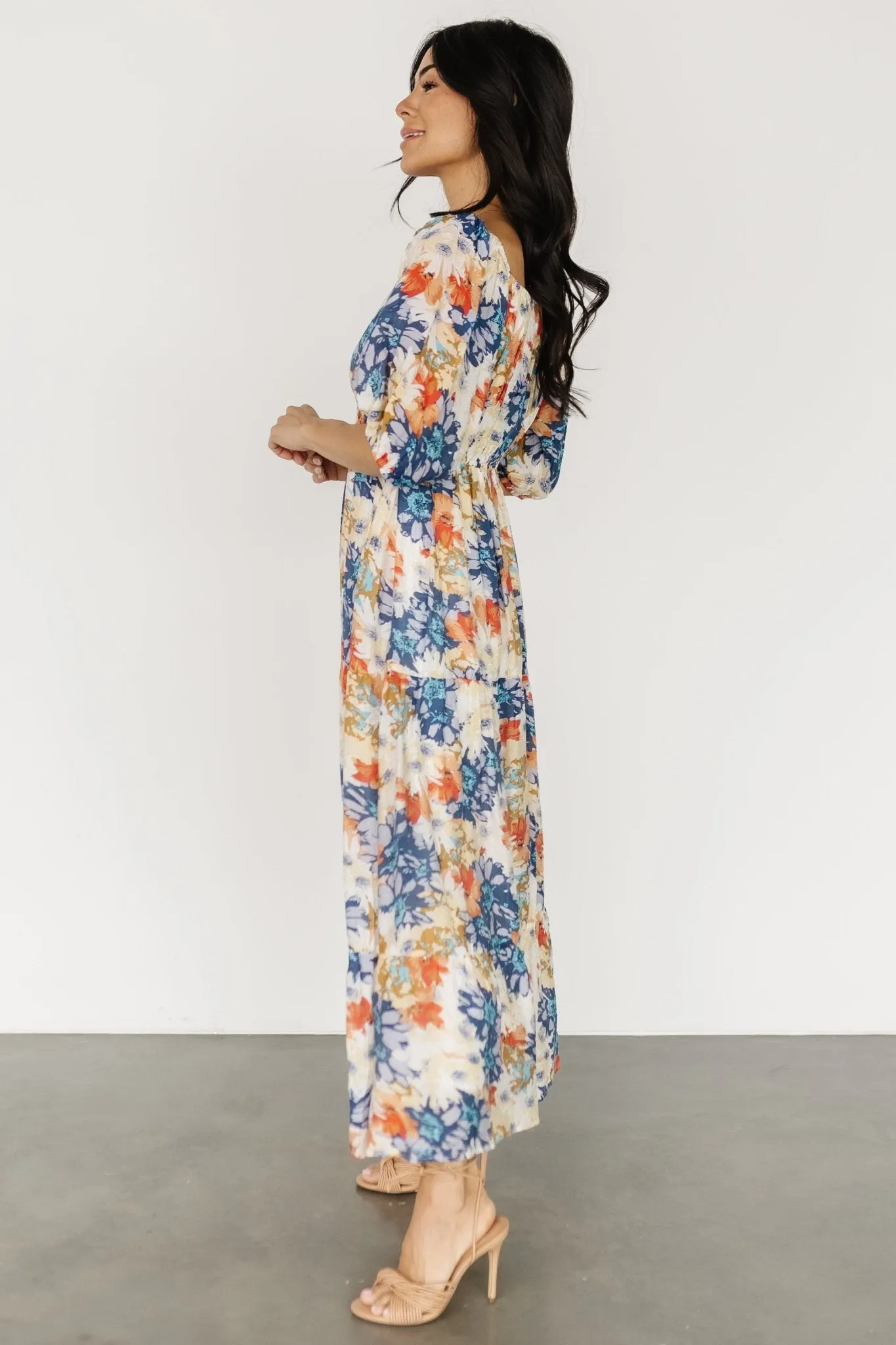 Denton Midi Dress | Blue Multi sold by Baltic Born product image thumbnail 5