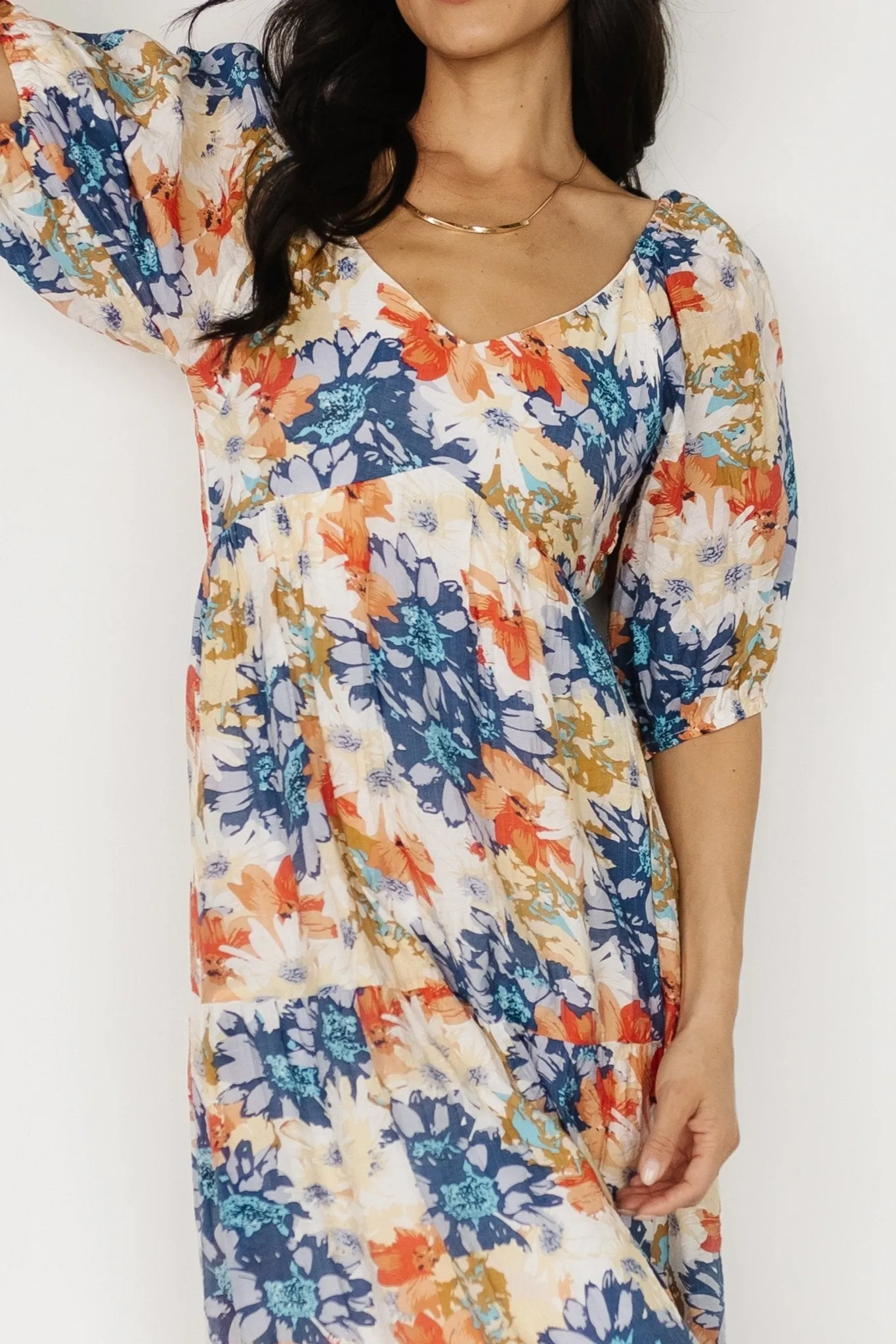 Denton Midi Dress | Blue Multi sold by Baltic Born product image thumbnail 3