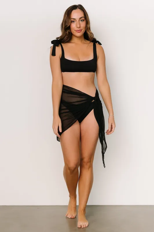 Maui Swim Cover Up Wrap | Black sold by Baltic Born