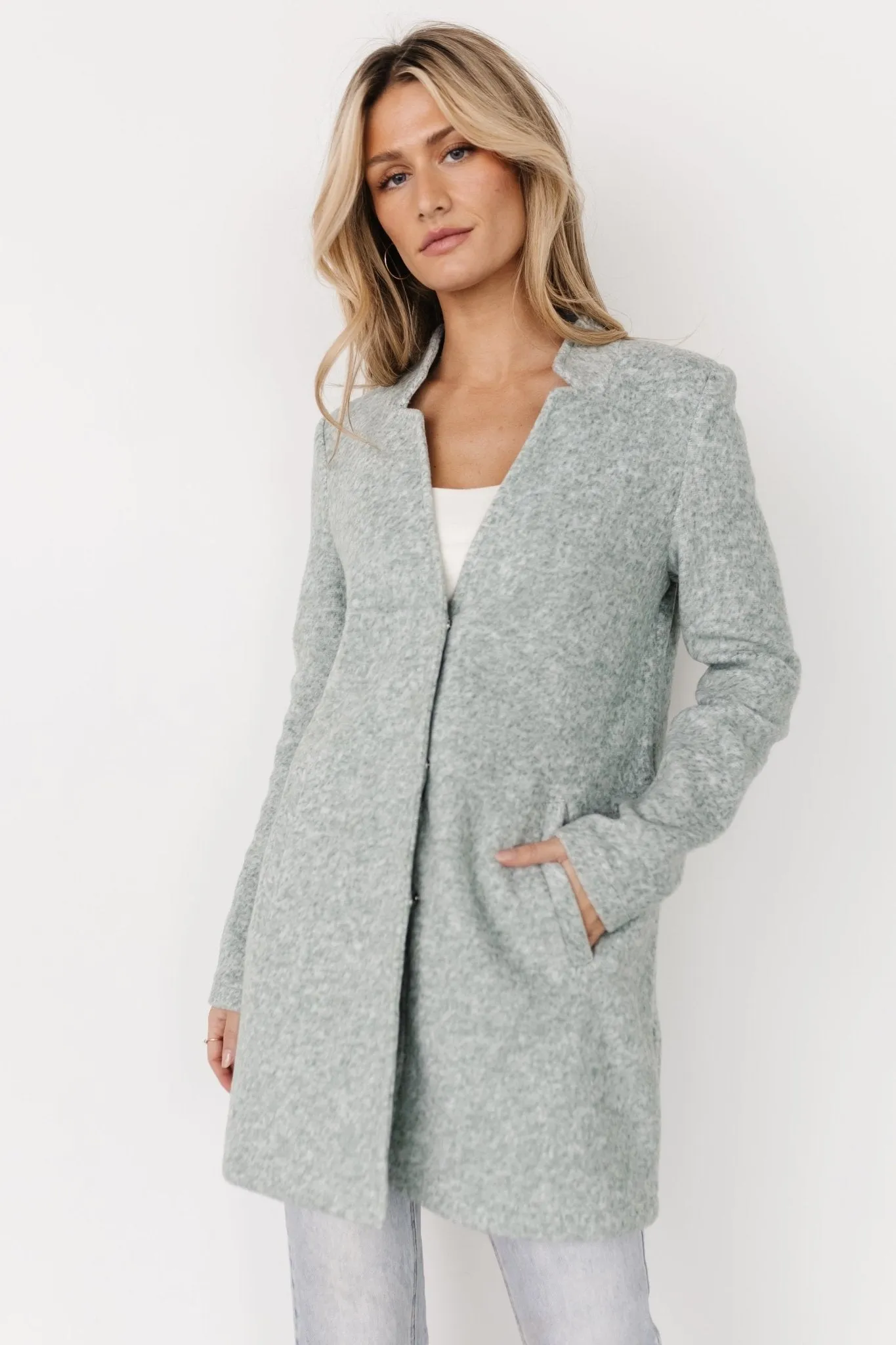 Knoll Notch Jacket | Heather Sage sold by Baltic Born