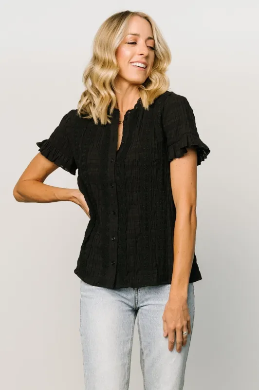 Zara Lace Top | Black made by Hayden
