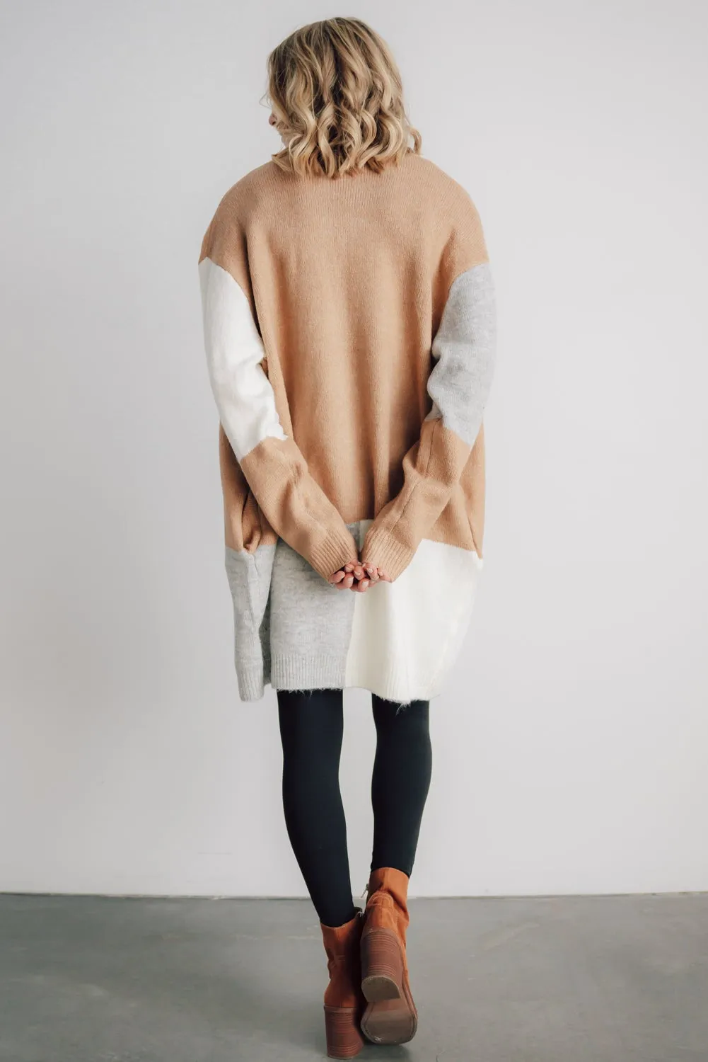 Pierson Color Block Cardigan | Camel sold by Baltic Born product image thumbnail 5