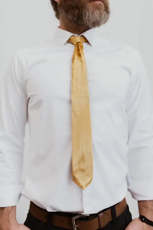 Classic Velvet Tie | Gold made by Baltic Born