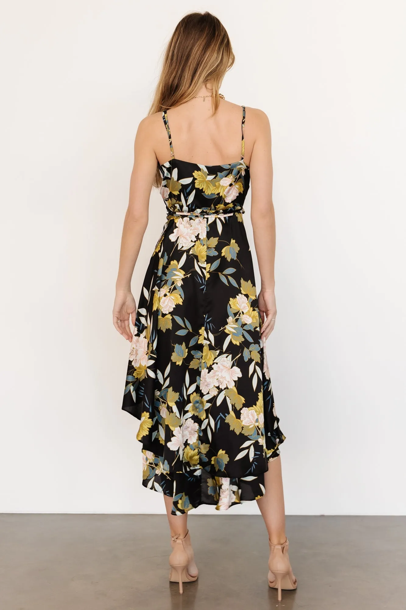 Steffi Tulip Wrap Dress | Midnight Floral sold by Baltic Born product image thumbnail 4
