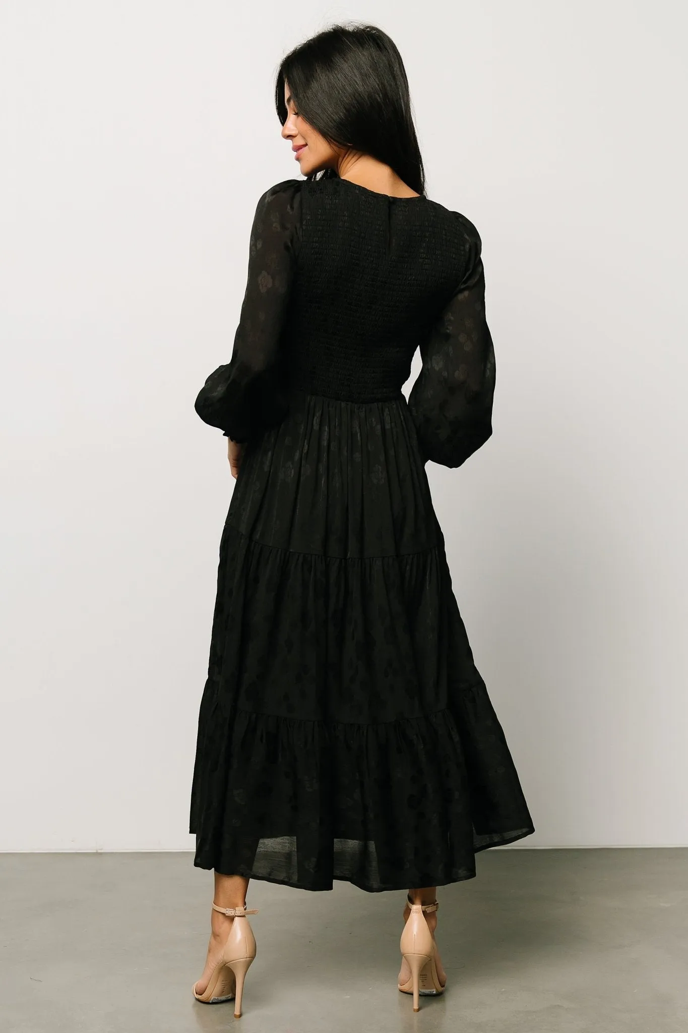 Stockholm Smocked Dress | Black sold by Baltic Born product image thumbnail 3