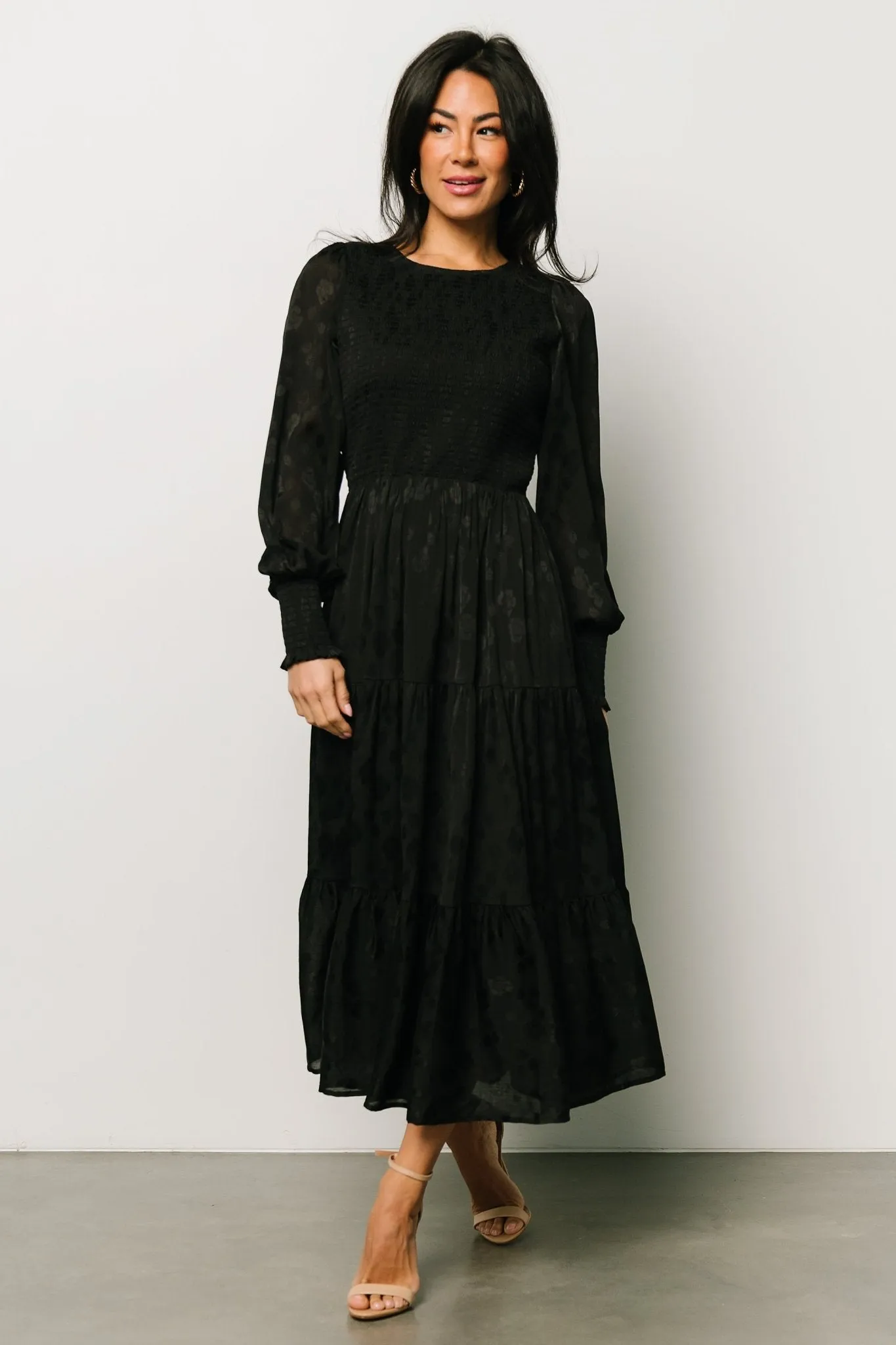 Stockholm Smocked Dress | Black sold by Baltic Born