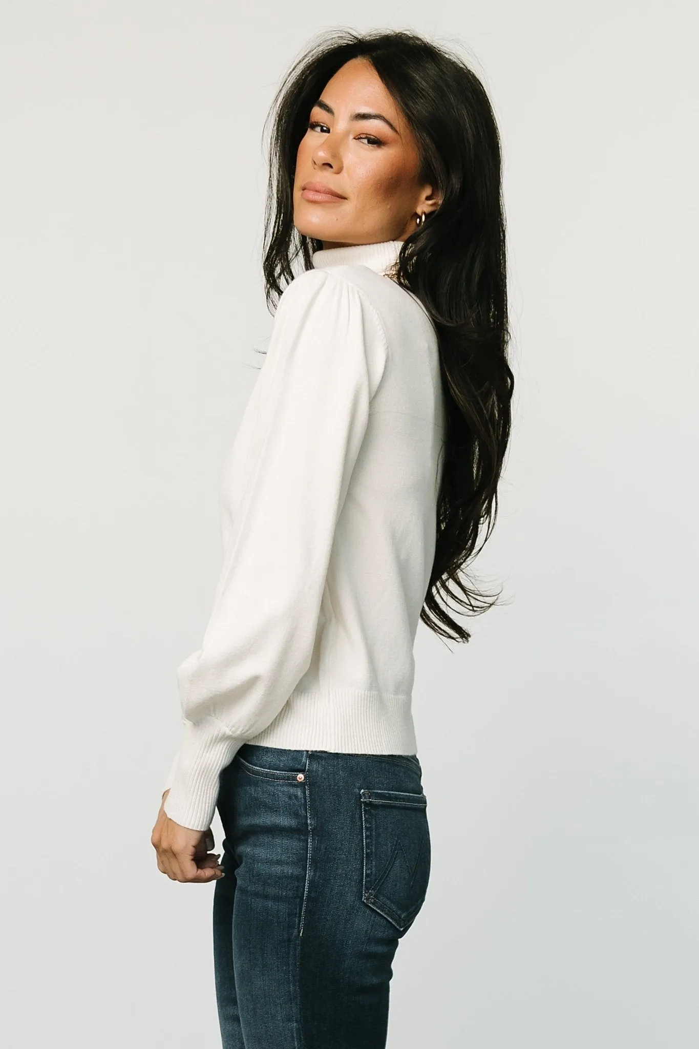 Danica Turtleneck Knit Top | Ivory sold by Baltic Born product image thumbnail 3