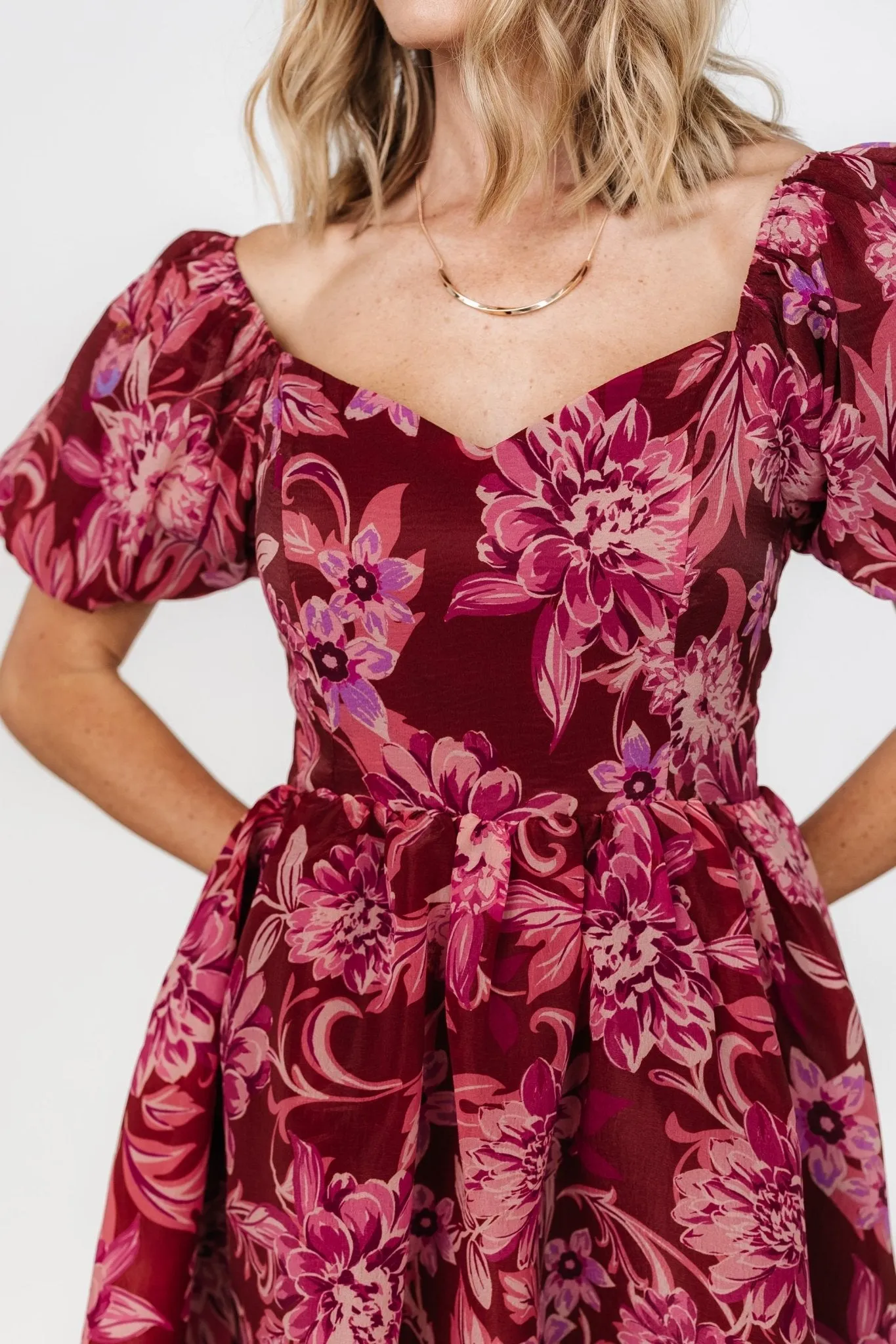 Samara Midi Dress | Rust + Pink sold by Baltic Born product image thumbnail 2