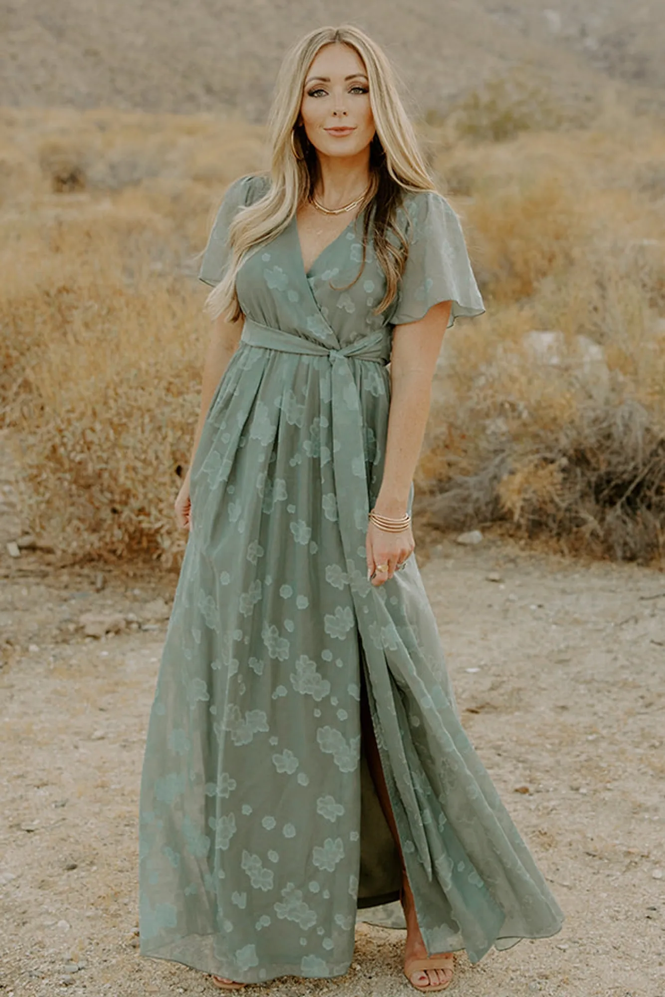 Faye Maxi Dress | Eucalyptus sold by Baltic Born product image thumbnail 5