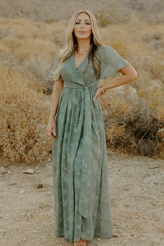 Faye Maxi Dress | Eucalyptus sold by Baltic Born