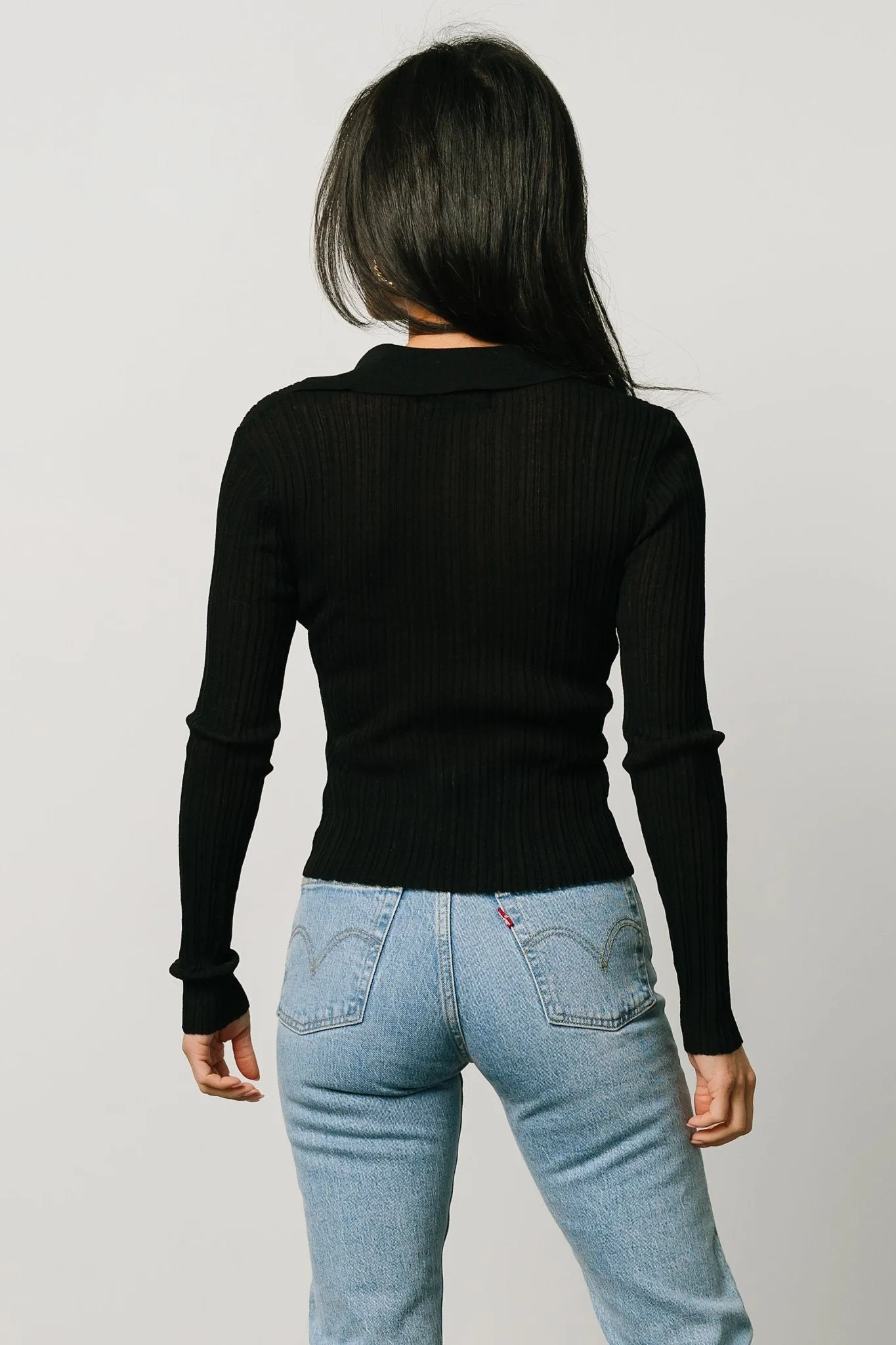 Zia Knit Top | Black sold by Baltic Born product image thumbnail 4