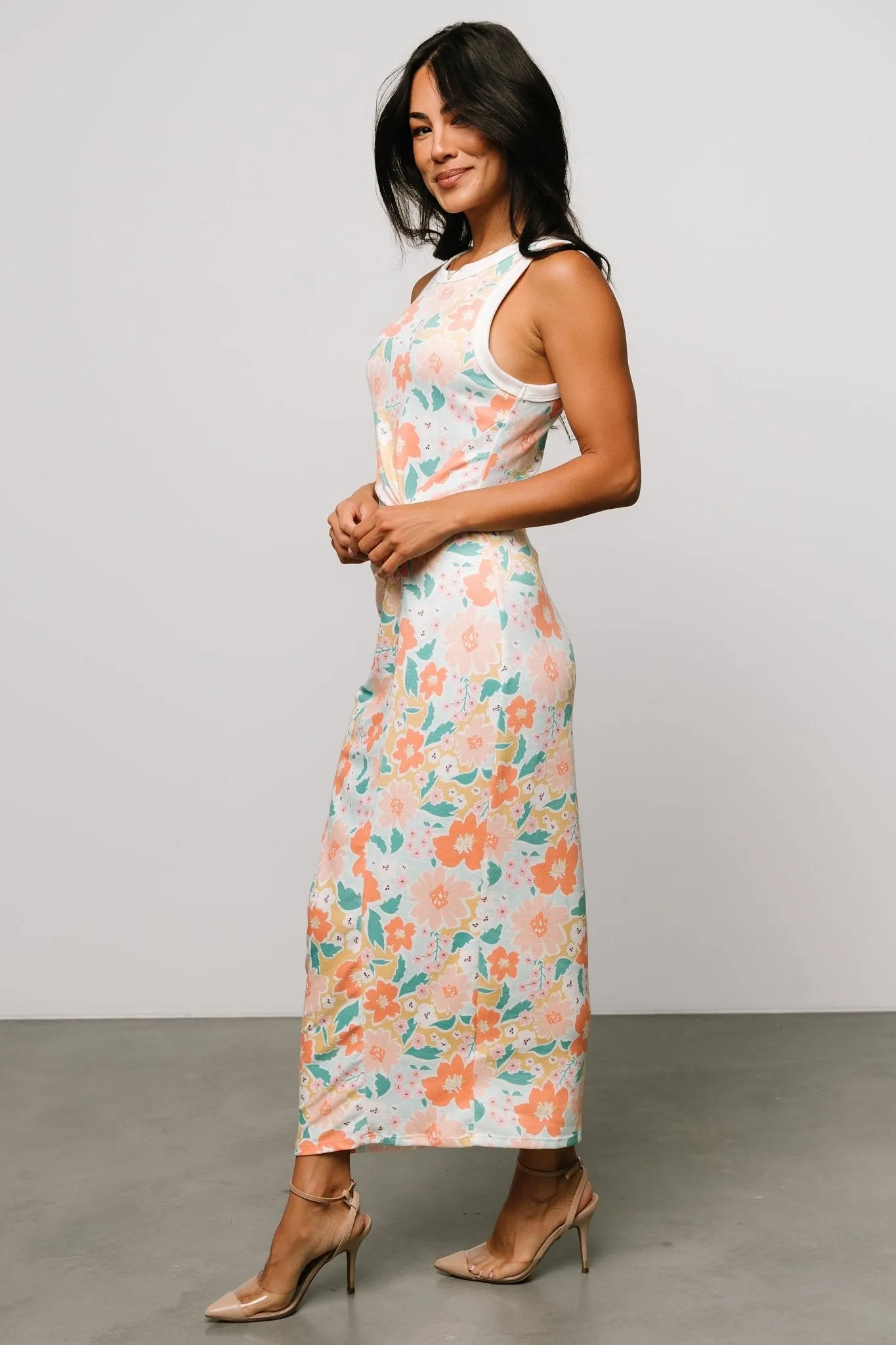 Fresno Tank Maxi Dress | Multi Floral sold by Baltic Born product image thumbnail 3