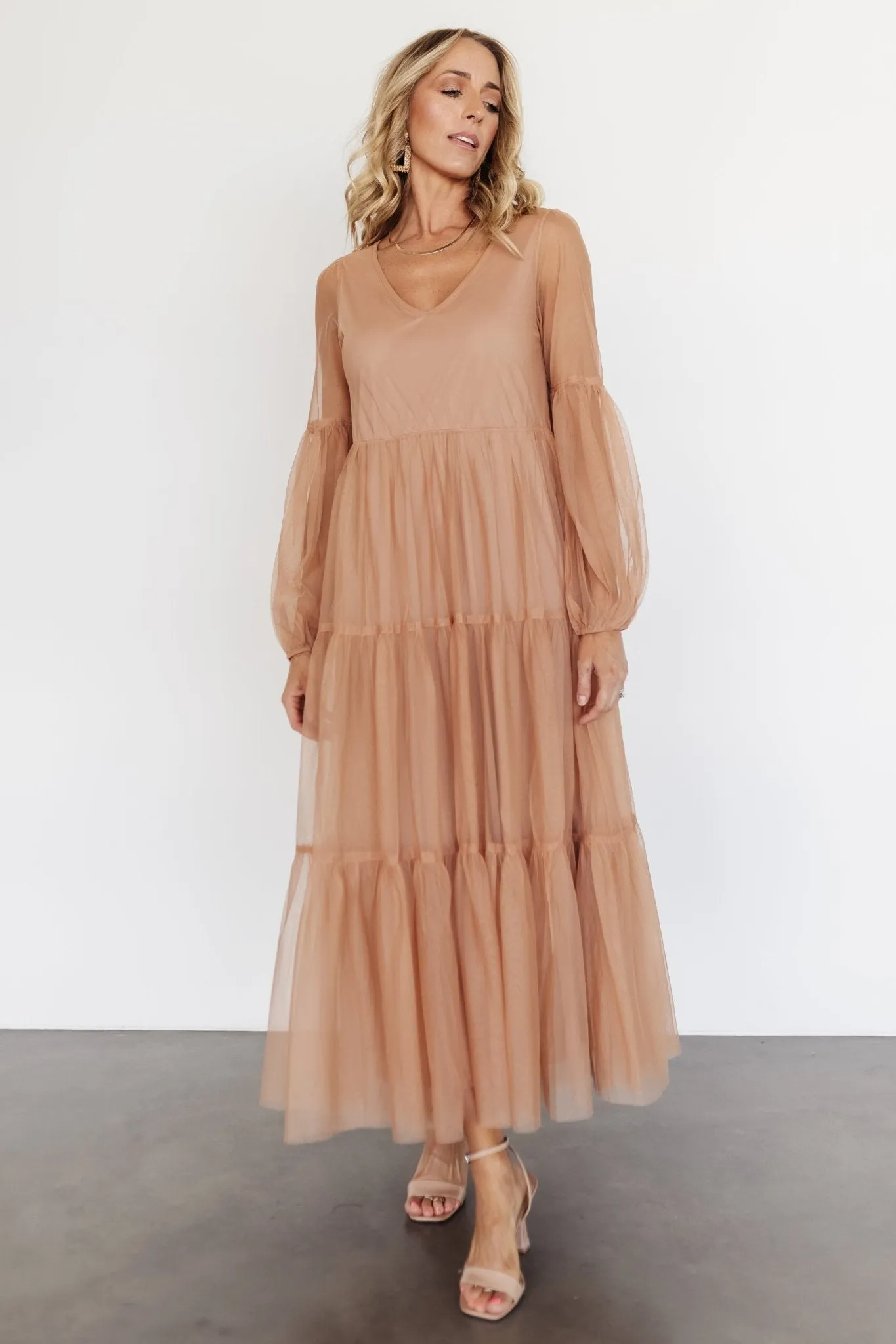 Hoffman Tulle Maxi Dress | Dusty Camel sold by Baltic Born product image thumbnail 4