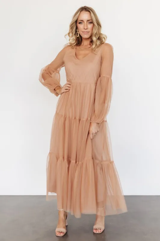 Hoffman Tulle Maxi Dress | Dusty Camel sold by Baltic Born
