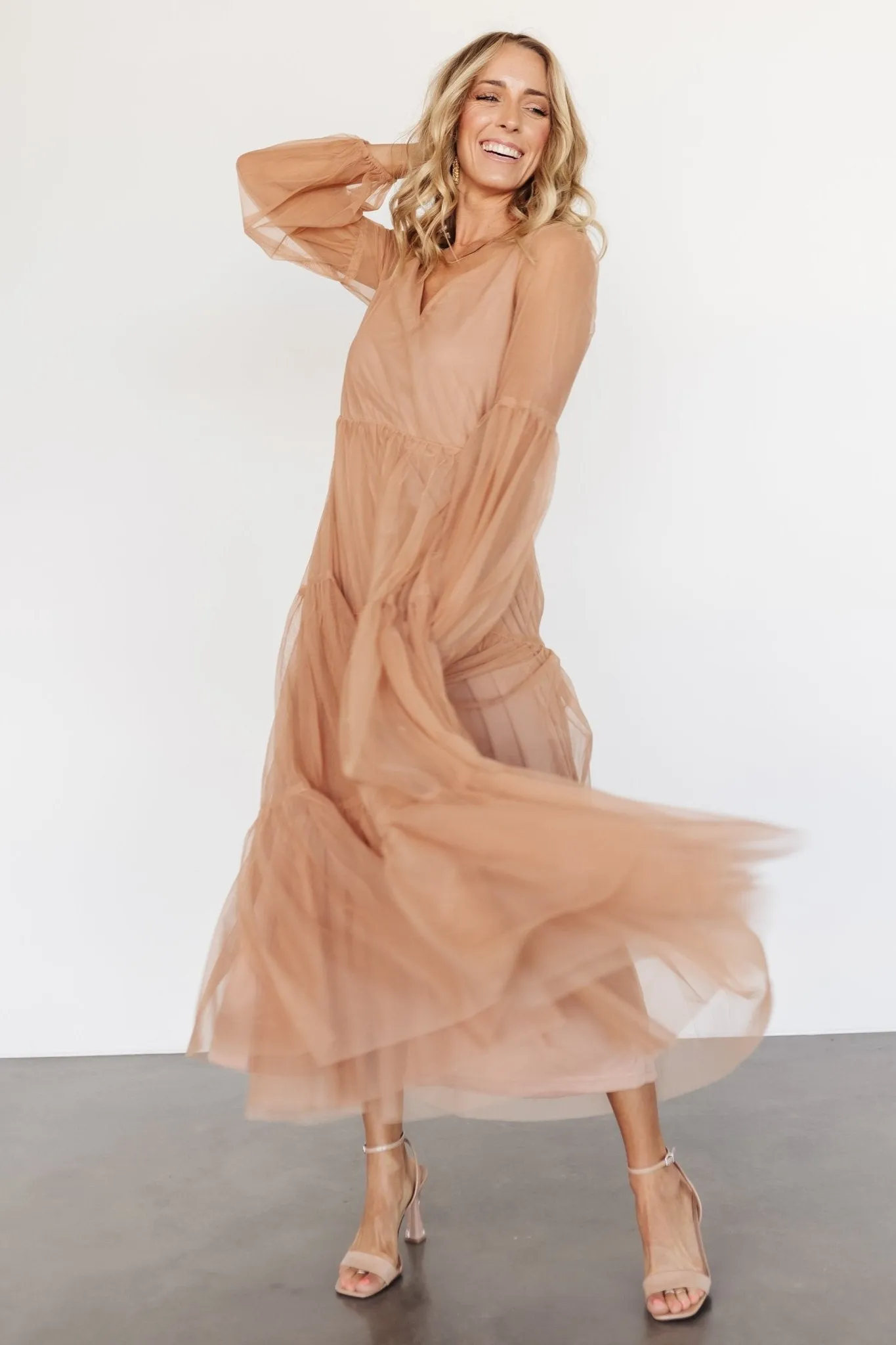 Hoffman Tulle Maxi Dress | Dusty Camel sold by Baltic Born product image thumbnail 5