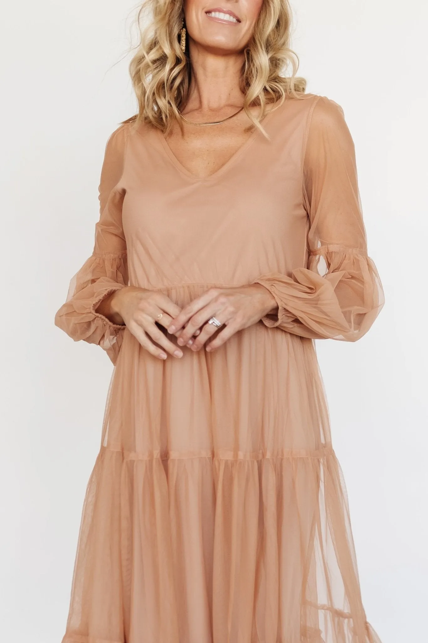 Hoffman Tulle Maxi Dress | Dusty Camel sold by Baltic Born product image thumbnail 2