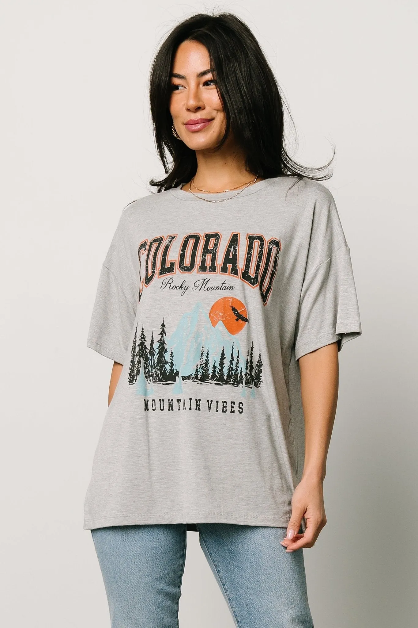 Colorado Relaxed Graphic Tee | Heather Gray sold by Baltic Born product image thumbnail 4