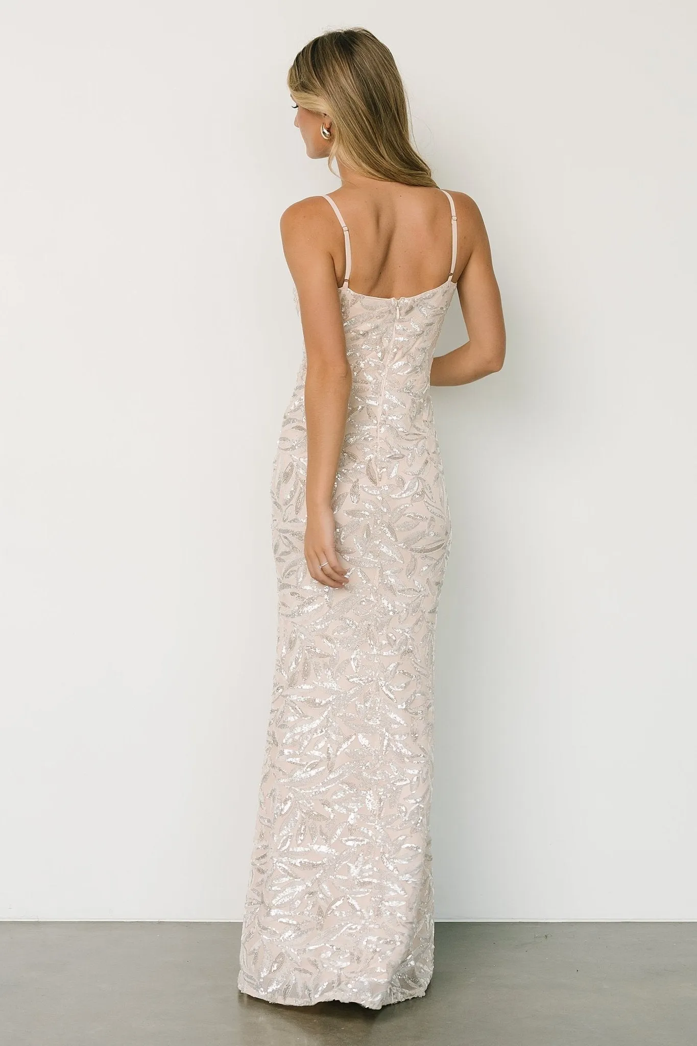 Mia Sequin Gown | Champagne sold by Baltic Born product image thumbnail 5